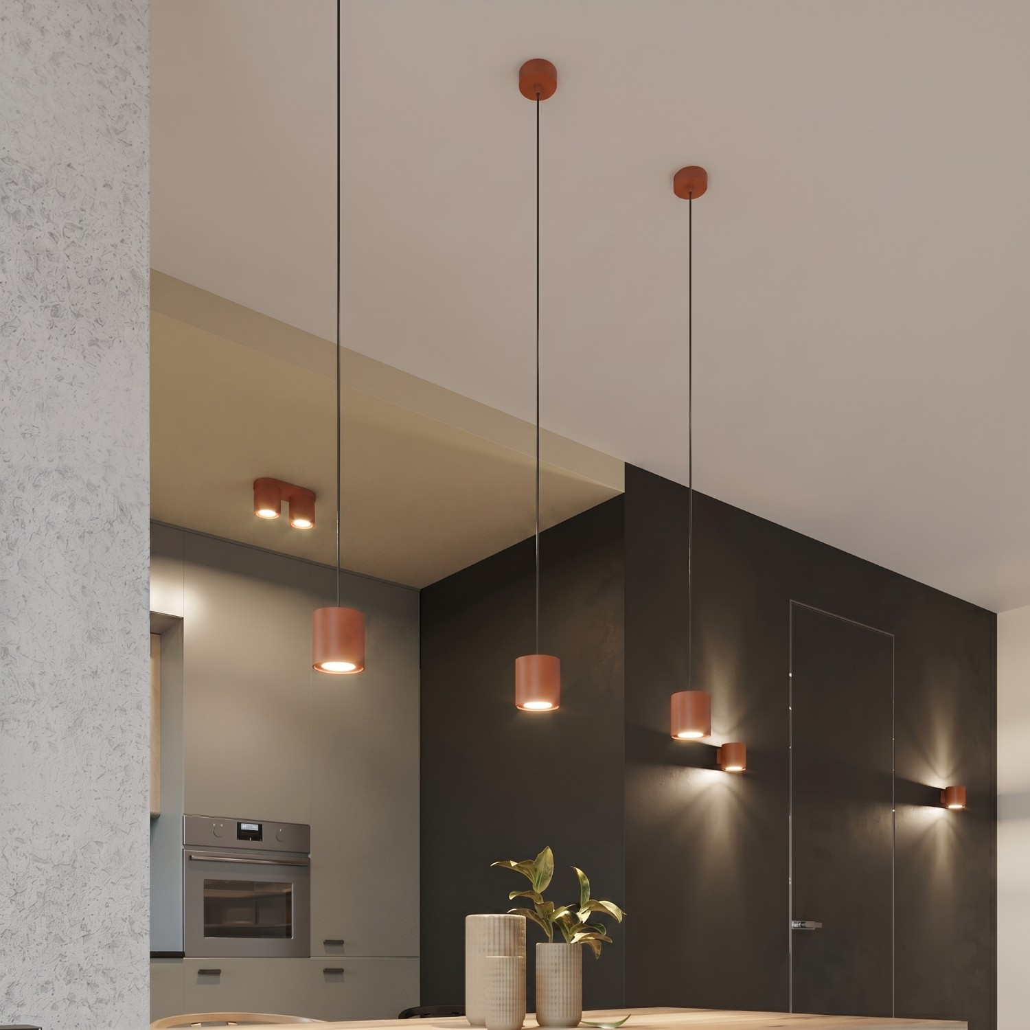 Ceiling Lamp Orbis 2 Red Ochre - Thumbnail 7