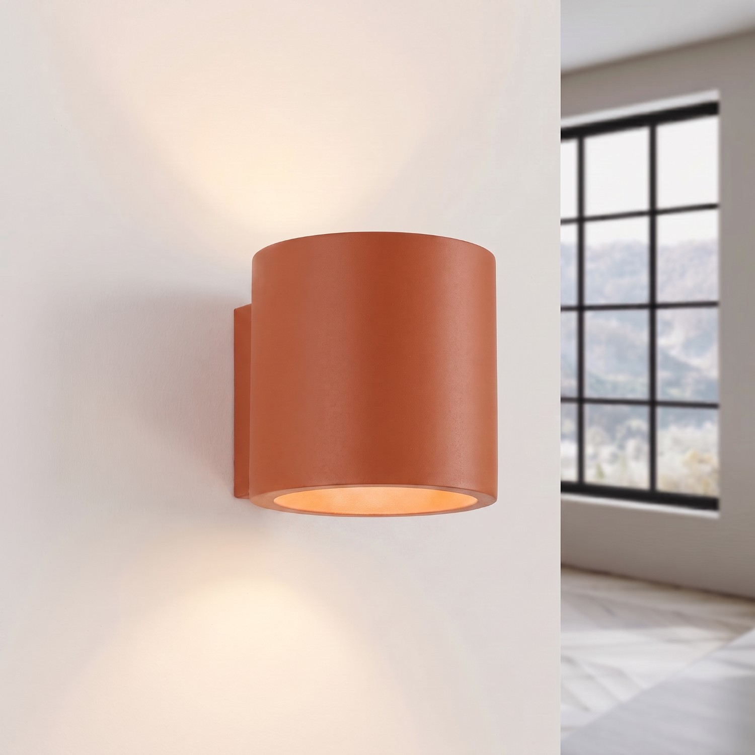 Wall Lamp Orbis 1 Red Ochre - Thumbnail 3