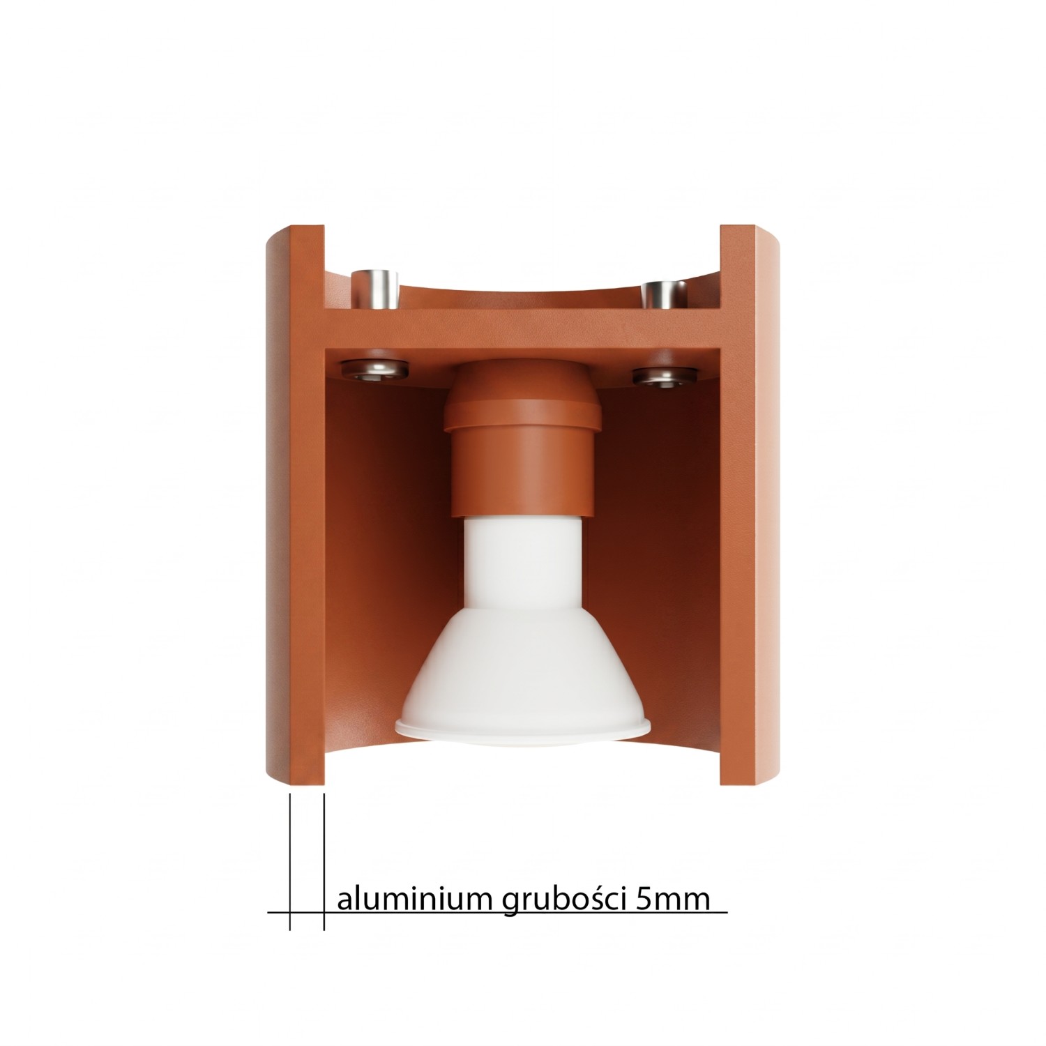 Wall Lamp Orbis 1 Red Ochre - Thumbnail 9