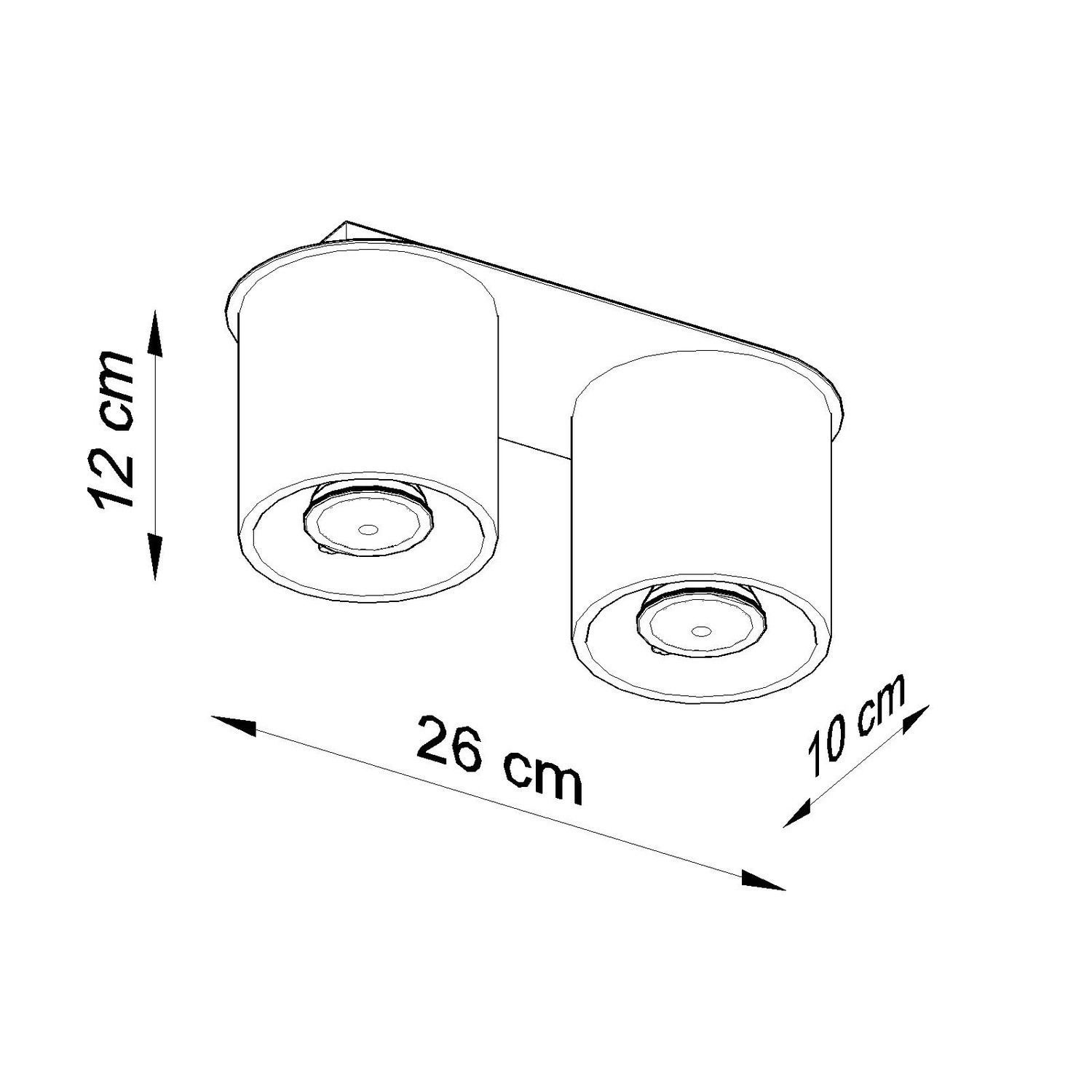 Ceiling Lamp Orbis 2 Burgundy - Thumbnail 5