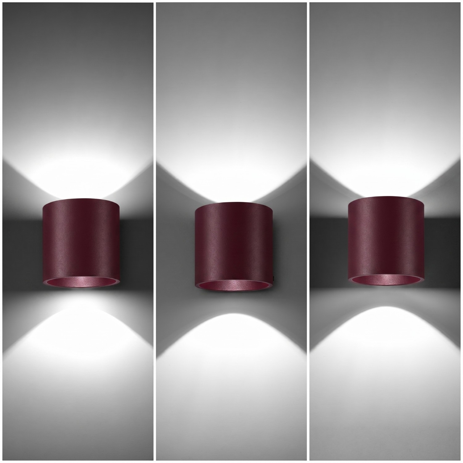 Wall Lamp Orbis 1 Burgundy - Thumbnail 4