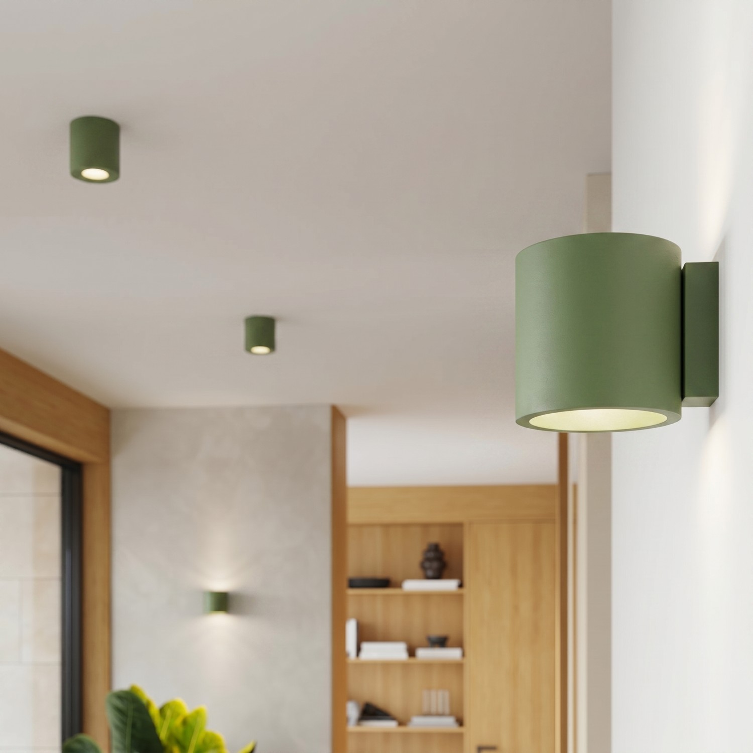 Wall Lamp Orbis 1 Olive Green - Thumbnail 14