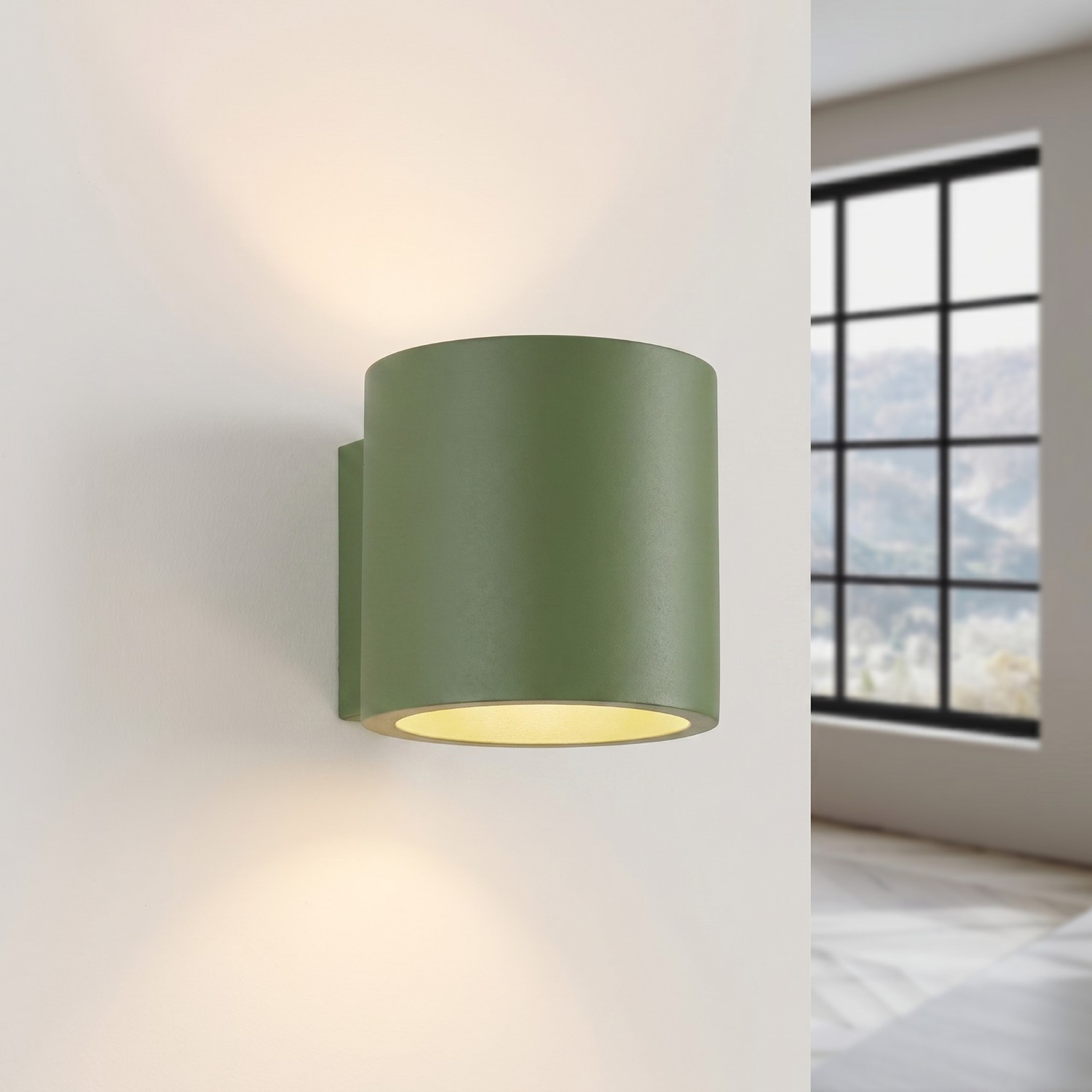 Wall Lamp Orbis 1 Olive Green - Thumbnail 3