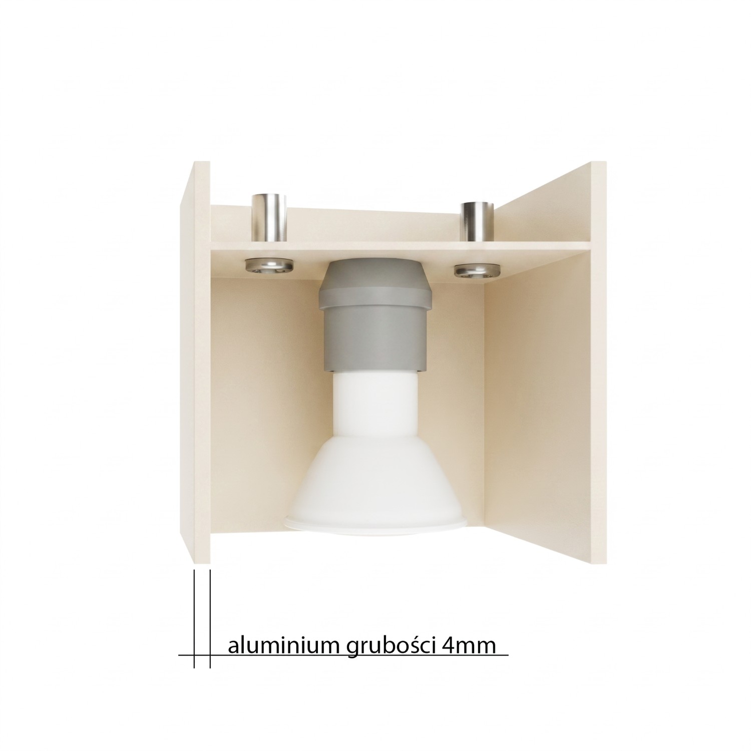 Wall Lamp Quad 1 Beige - Thumbnail 9