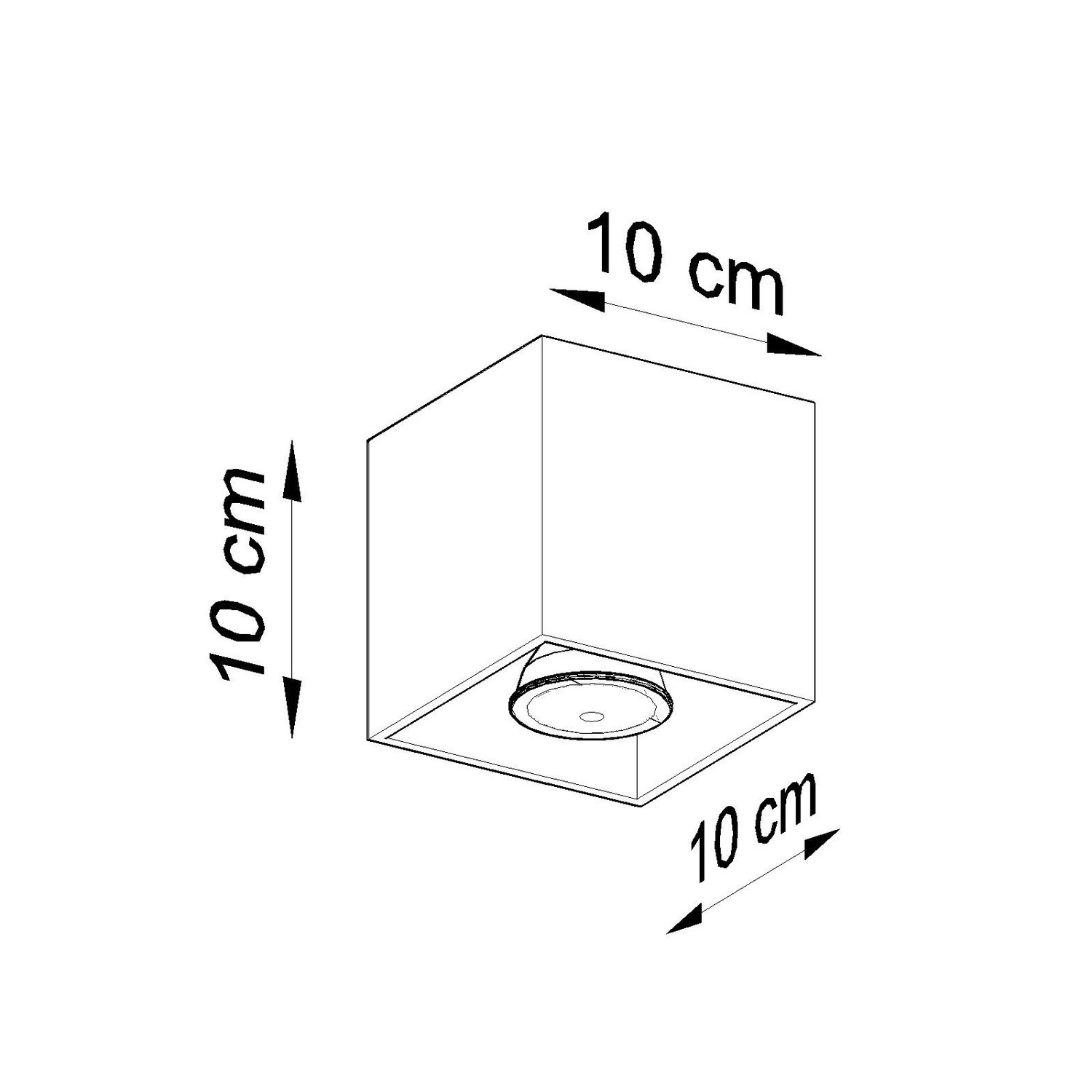 Ceiling Lamp Quad 1 Taupe - Thumbnail 10