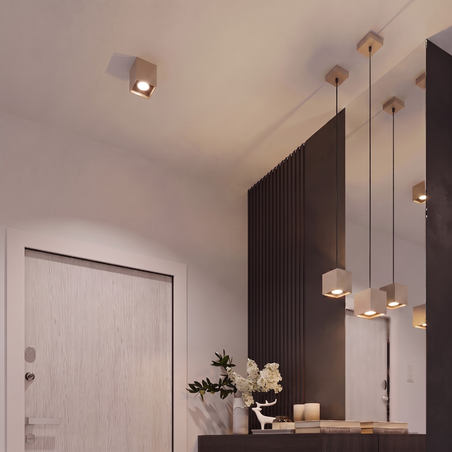 Ceiling Lamp Quad 1 Taupe - Thumbnail 12