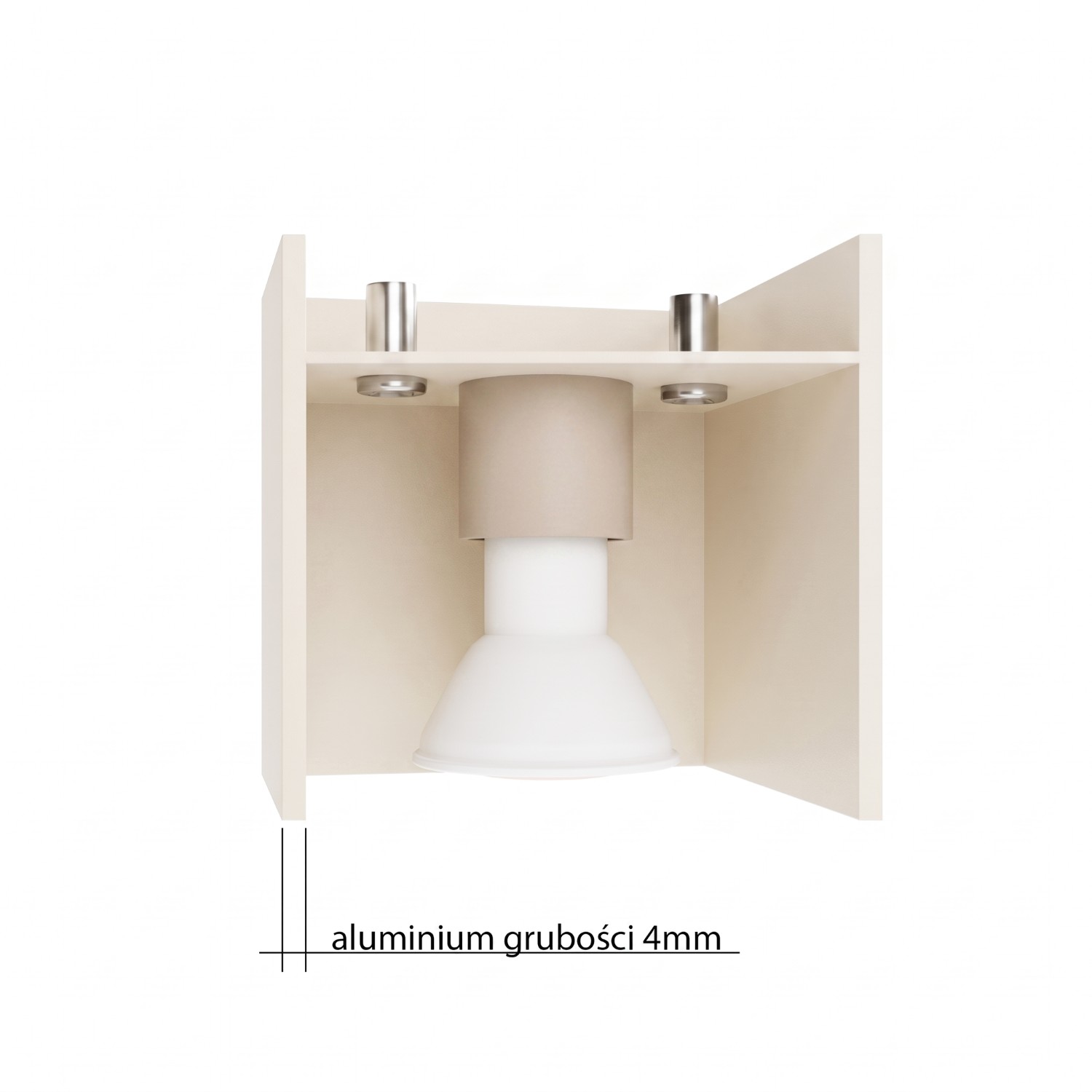 Ceiling Lamp Quad 1 Taupe - Thumbnail 9