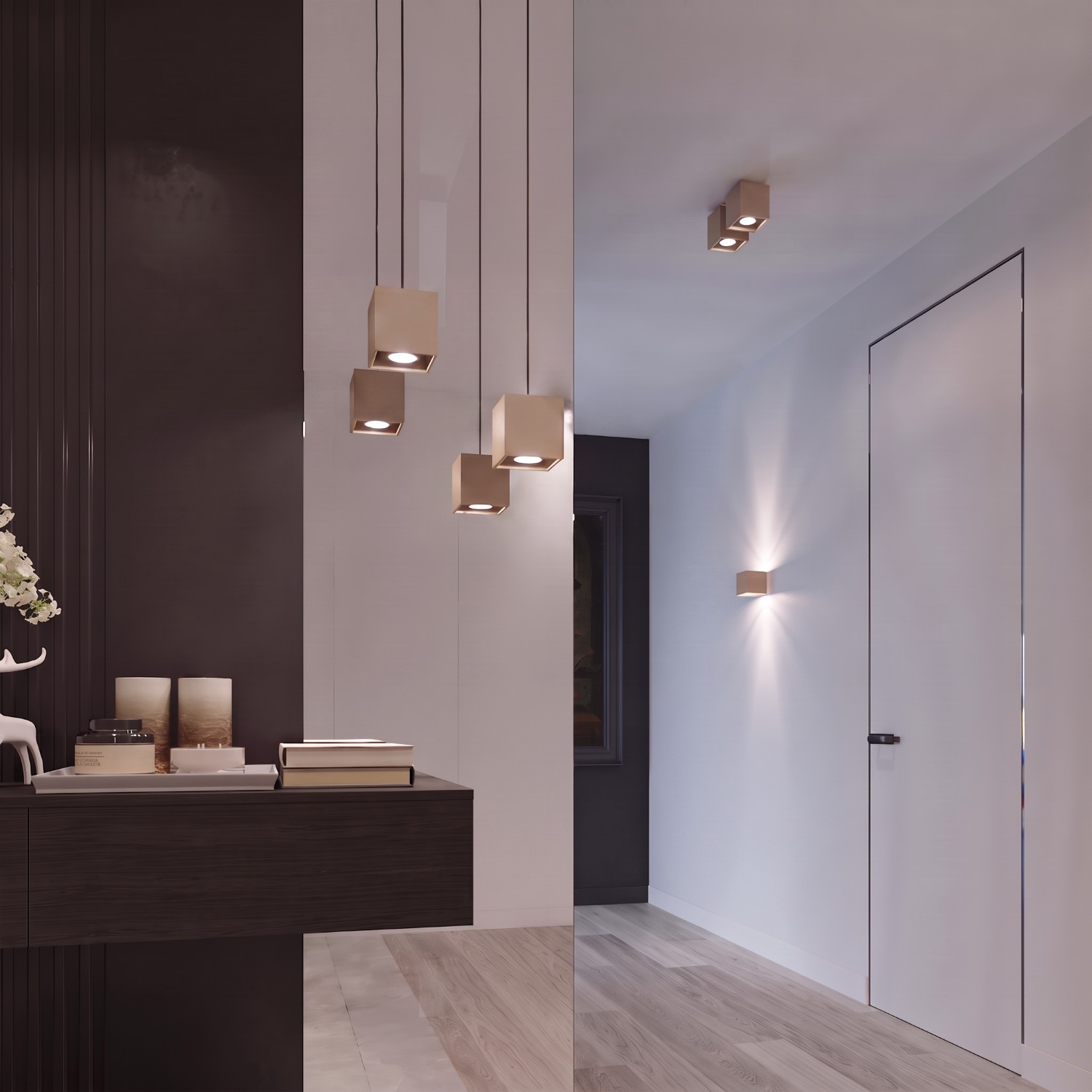 Wall Lamp Quad 1 Taupe - Thumbnail 14