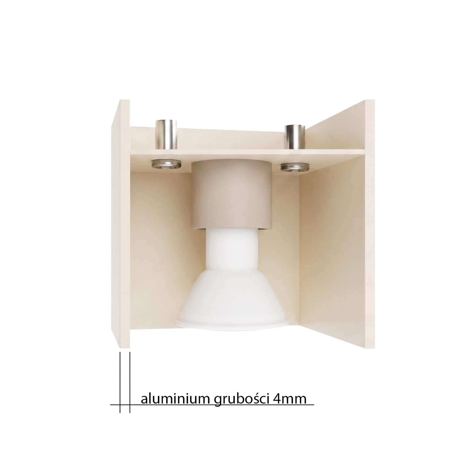 Wall Lamp Quad 1 Taupe - Thumbnail 9