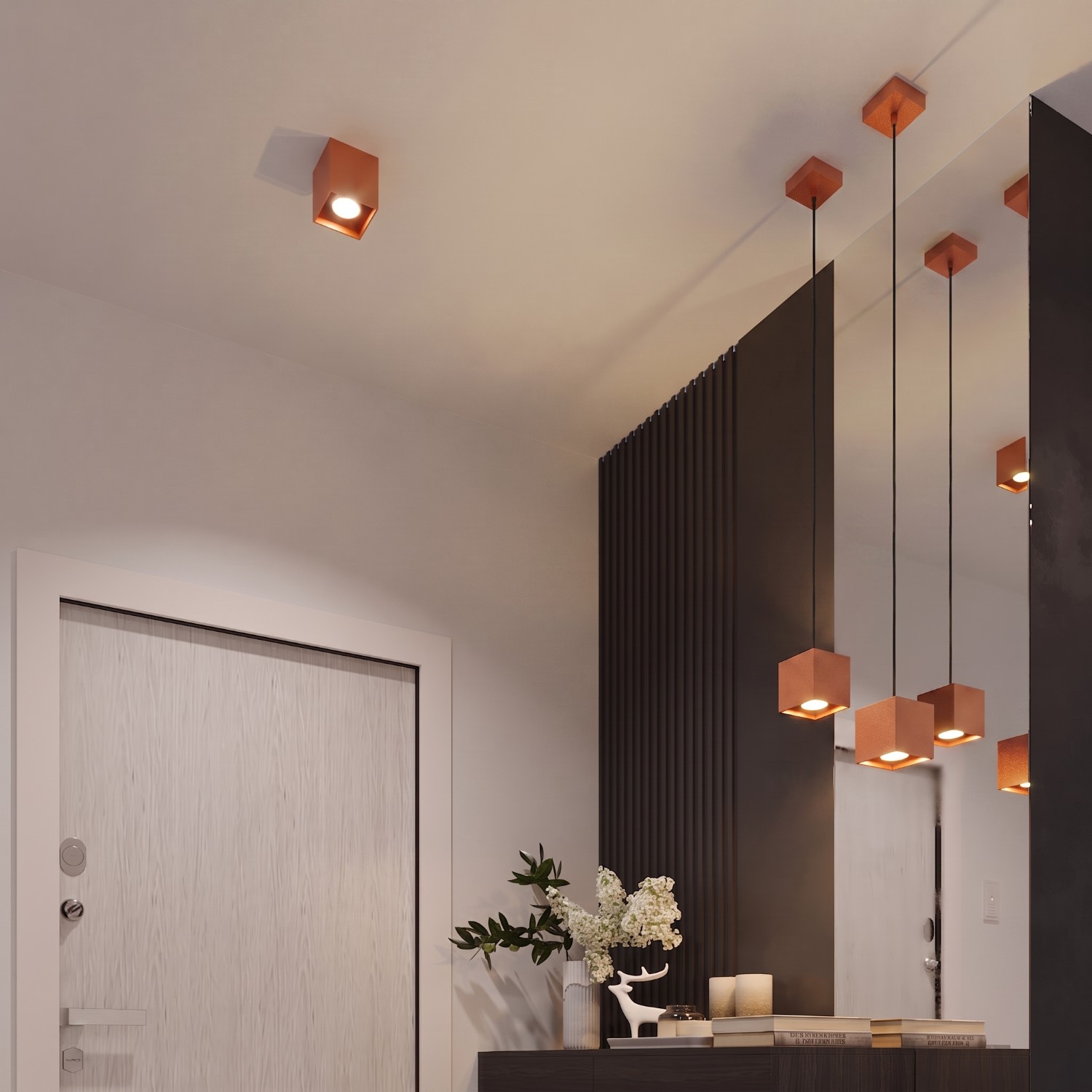 Ceiling Lamp Quad 1 Red Ochre - Thumbnail 12