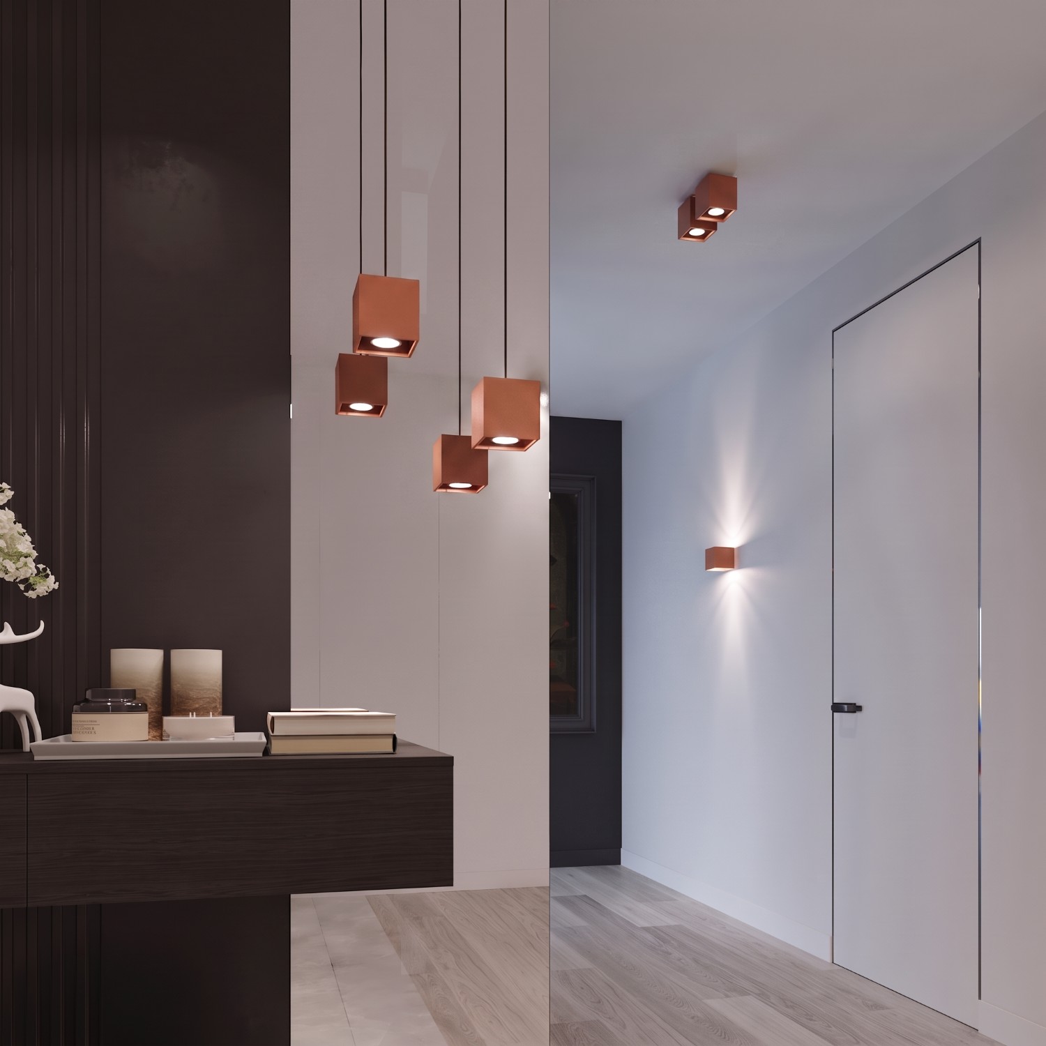 Wall Lamp Quad 1 Red Ochre - Thumbnail 14