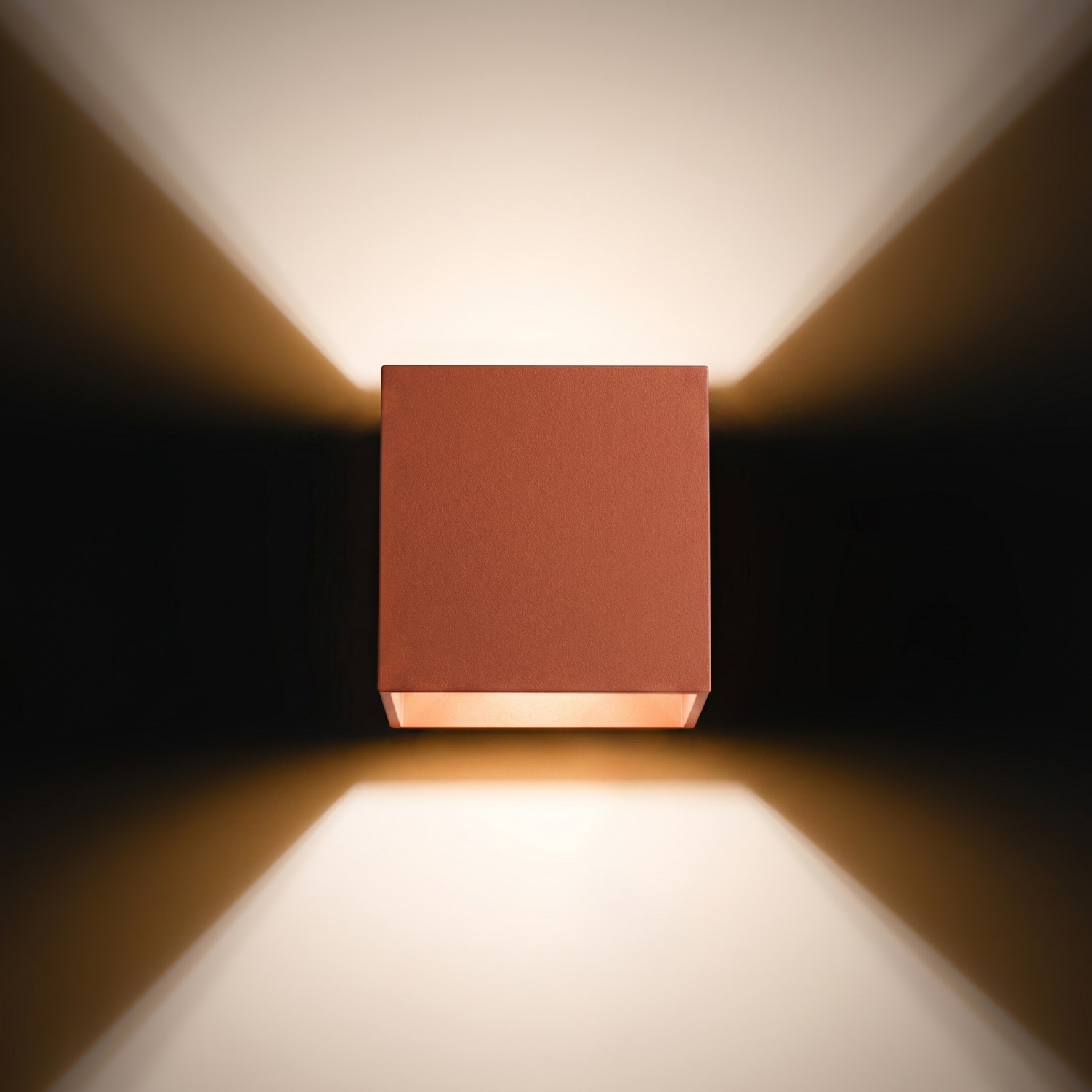 Wall Lamp Quad 1 Red Ochre - Thumbnail 3