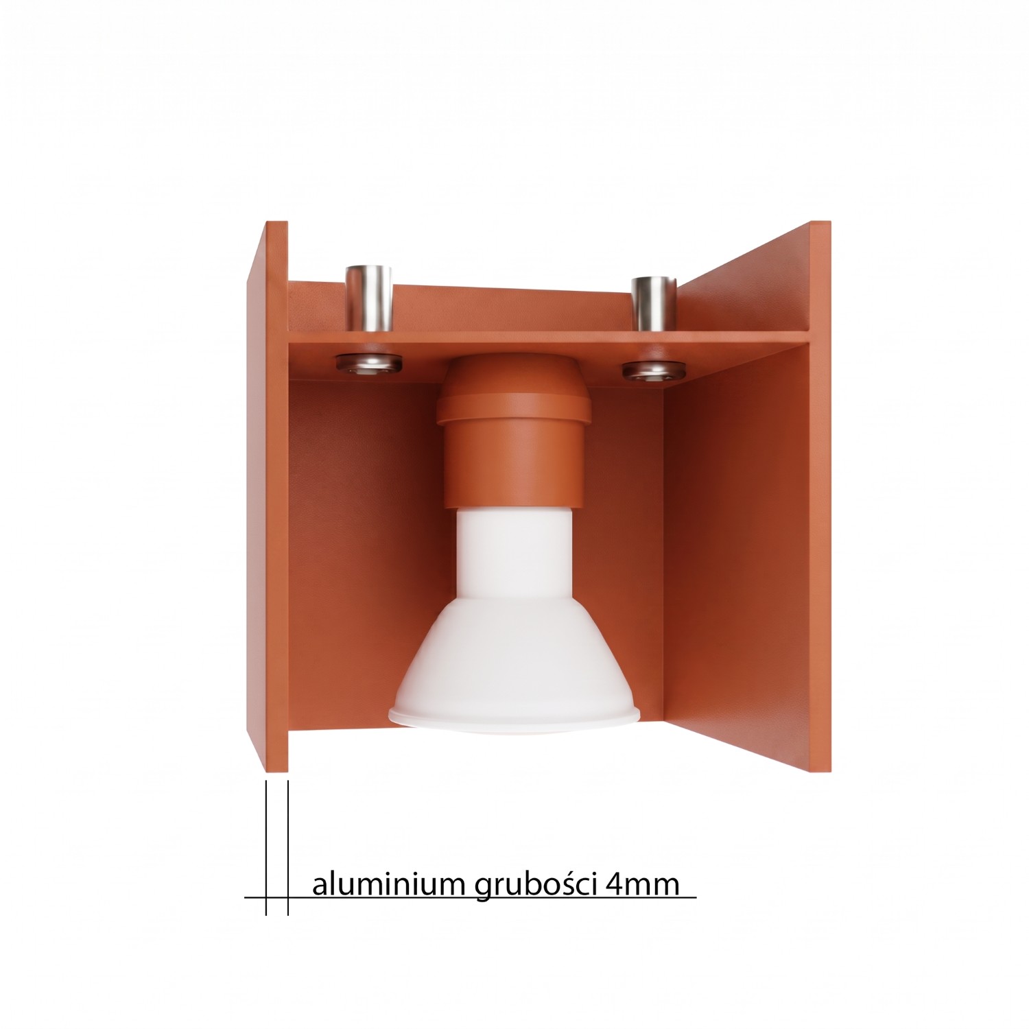 Wall Lamp Quad 1 Red Ochre - Thumbnail 9