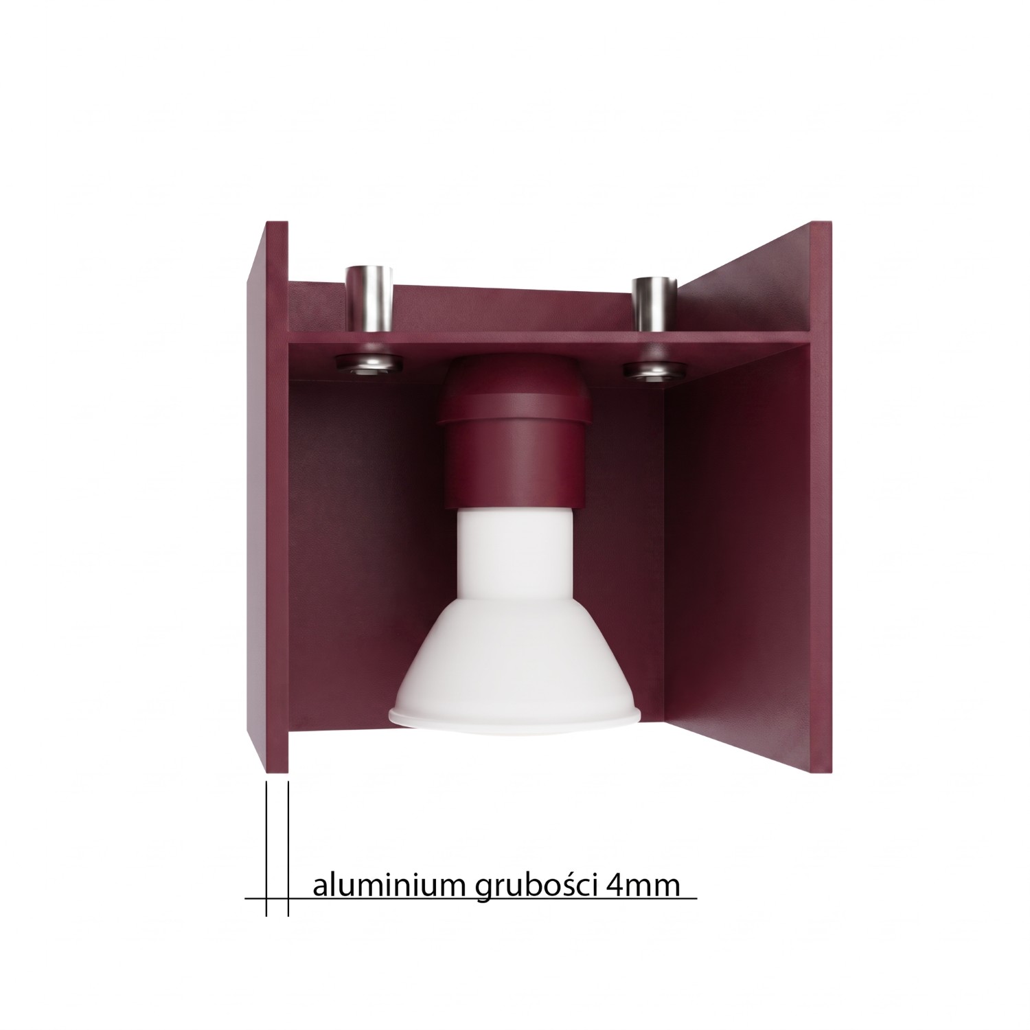 Ceiling Lamp Quad 1 Burgundy - Thumbnail 9