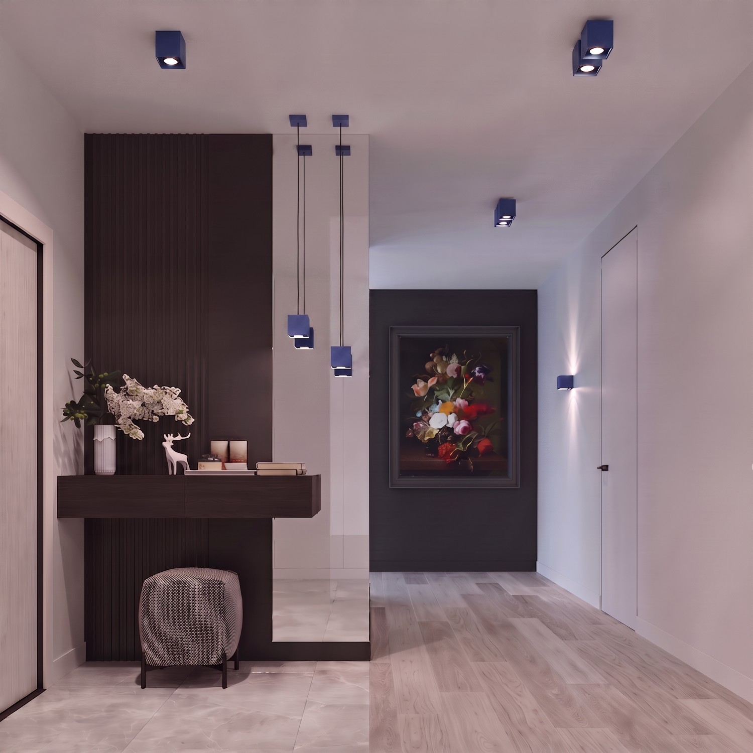 Ceiling Lamp Quad 1 Ultramarine - Thumbnail 13