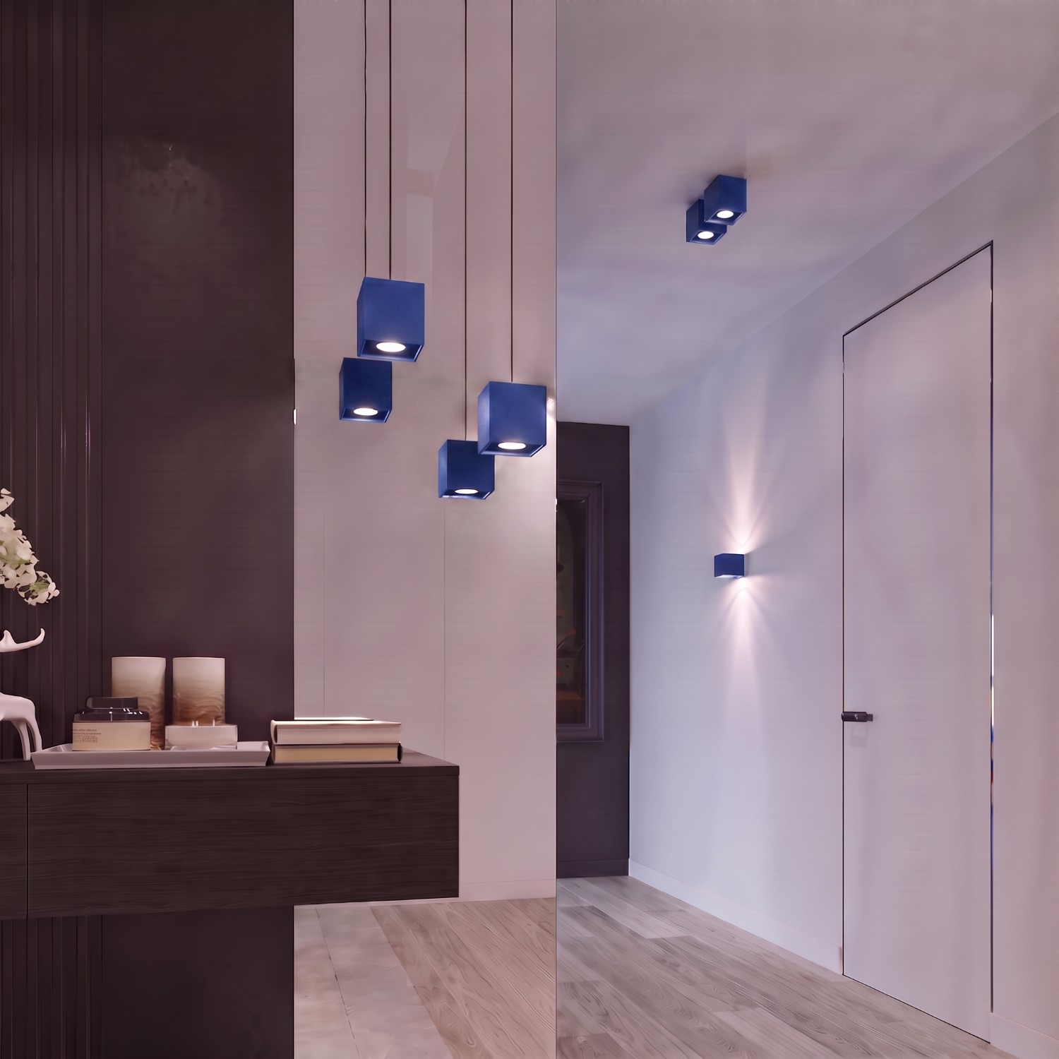 Wall Lamp Quad 1 Ultramarine - Thumbnail 14