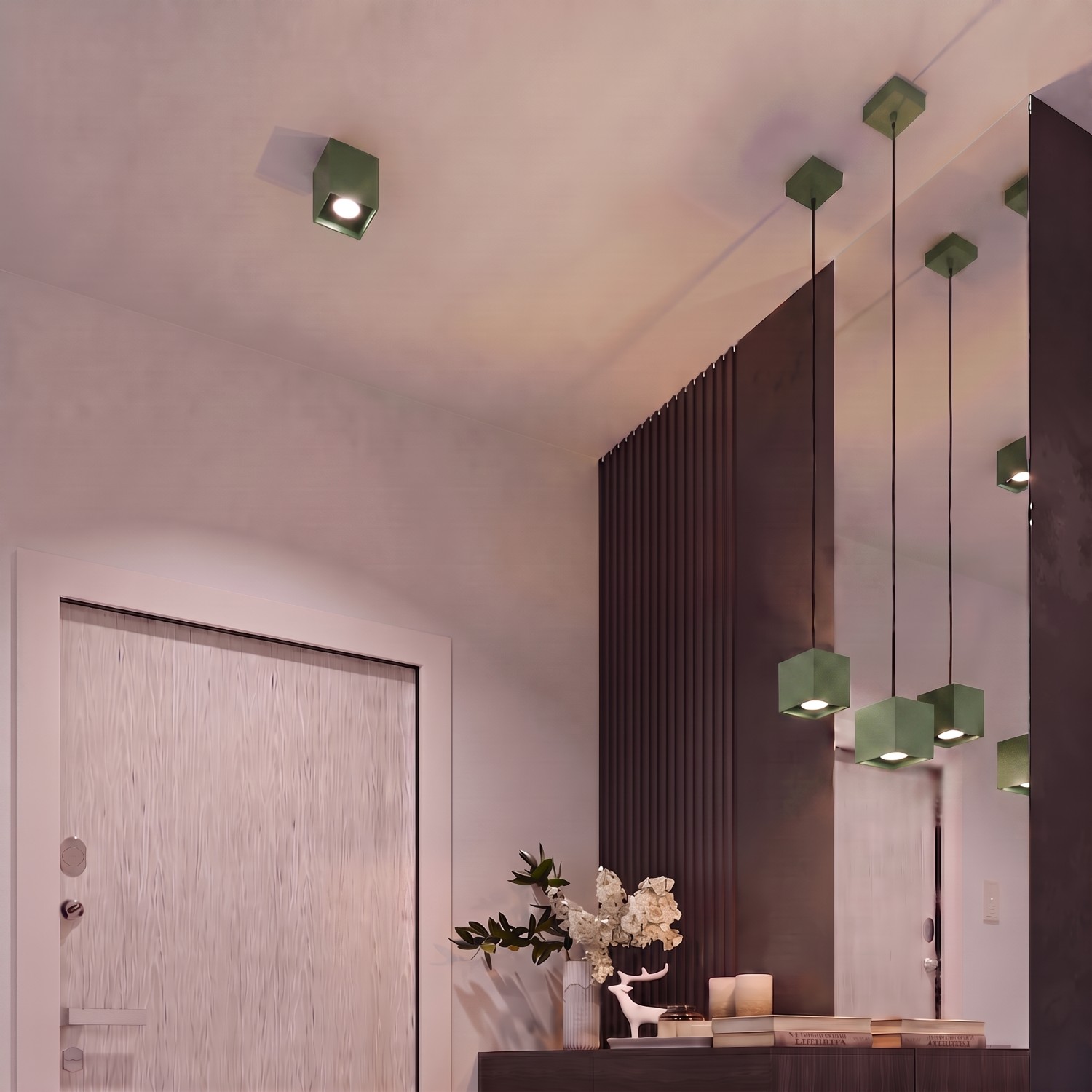 Ceiling Lamp Quad 1 Olive Green - Thumbnail 12
