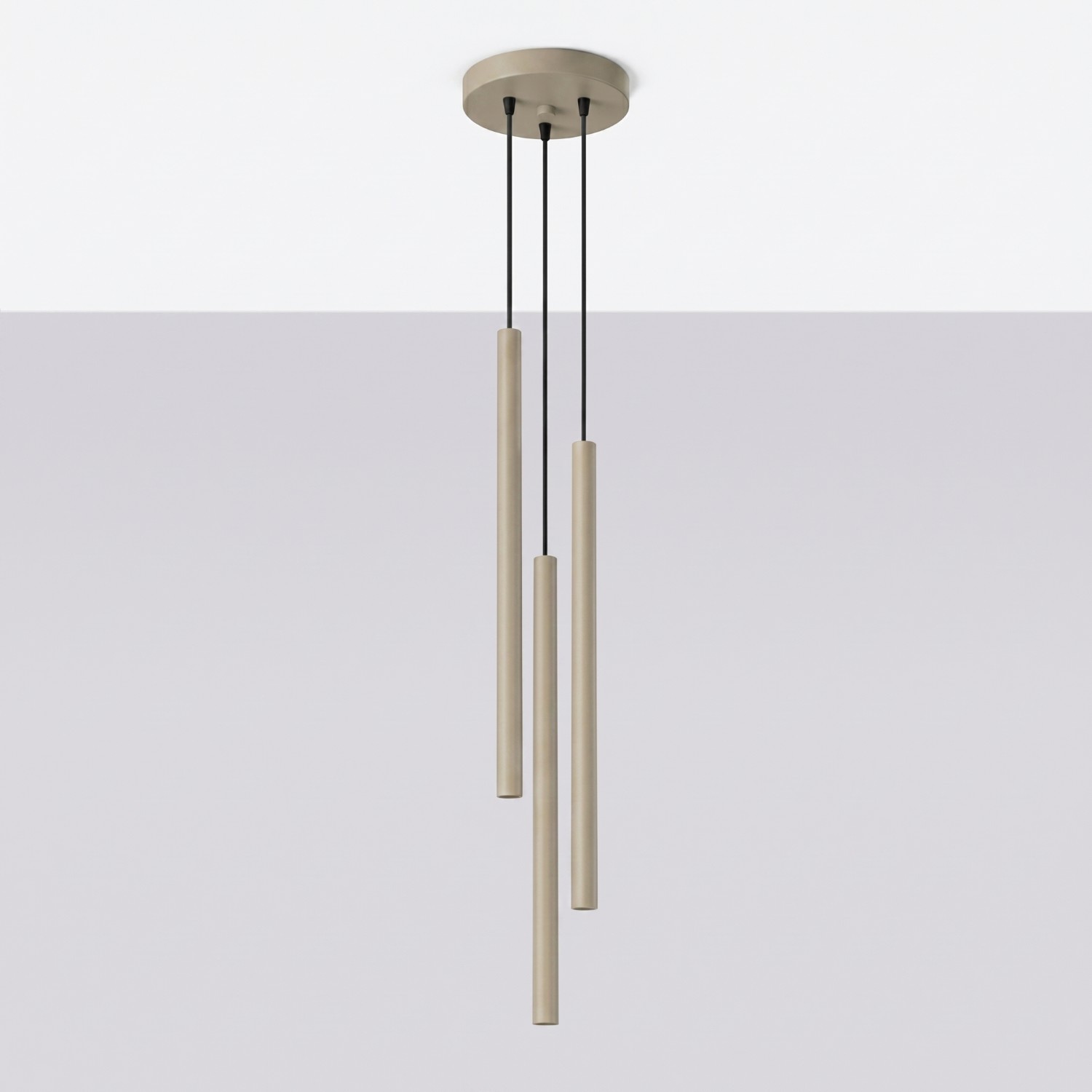 Pendant Lamp Pastelo 3P Taupe - Thumbnail 2