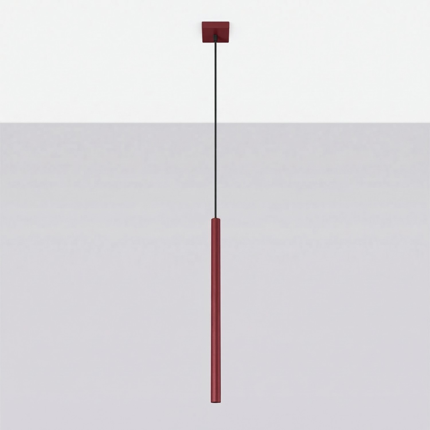 Pendant Lamp Pastelo 1 Burgundy - Thumbnail 2