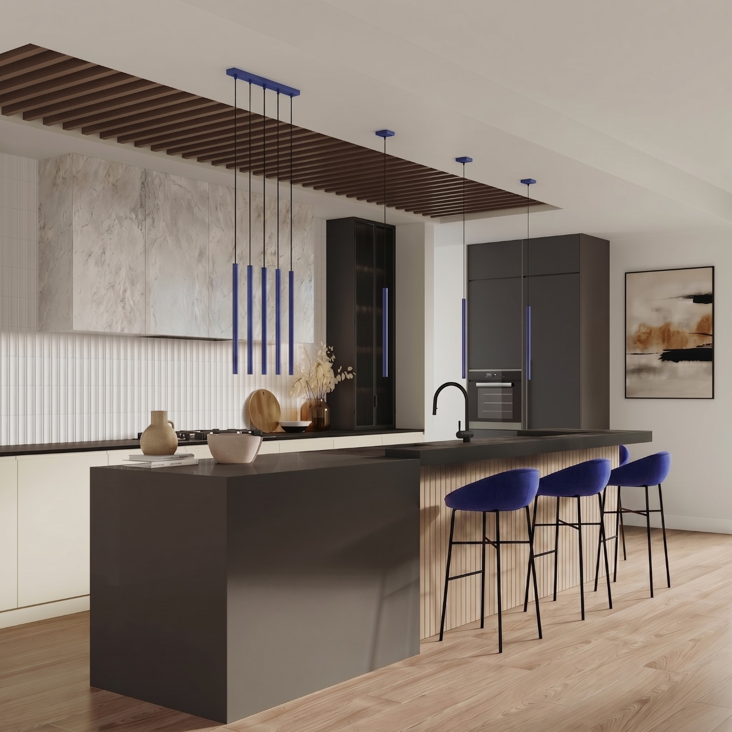 Pendant Lamp Pastelo 1 Ultramarine - Thumbnail 9