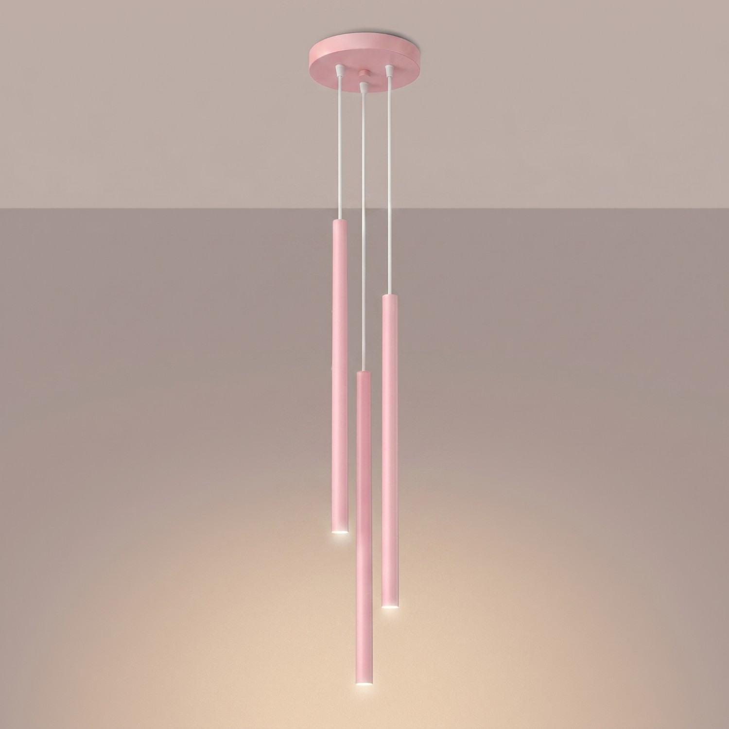 Pendant Lamp Pastelo 3P Pink - Thumbnail 3