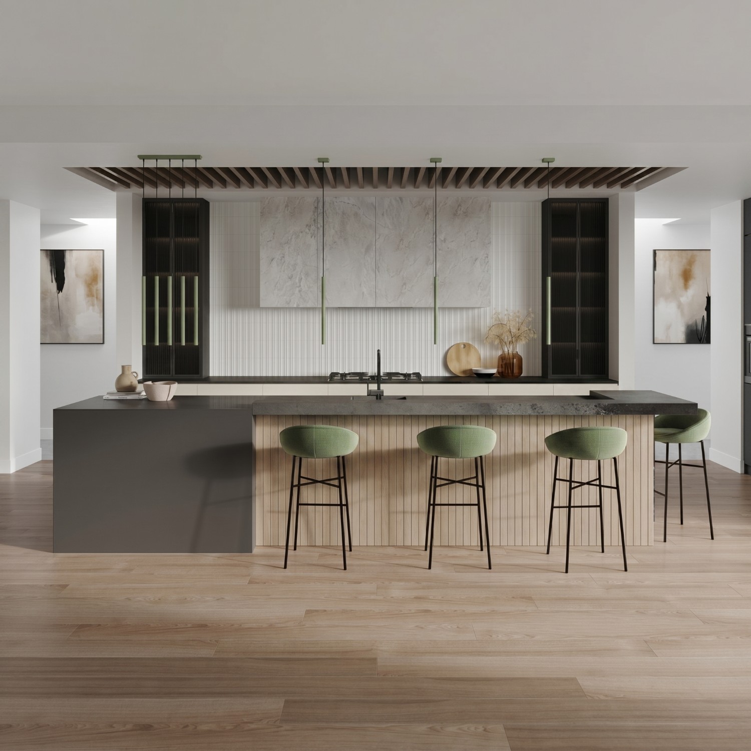 Pendant Lamp Pastelo 3P Sage - Thumbnail 7