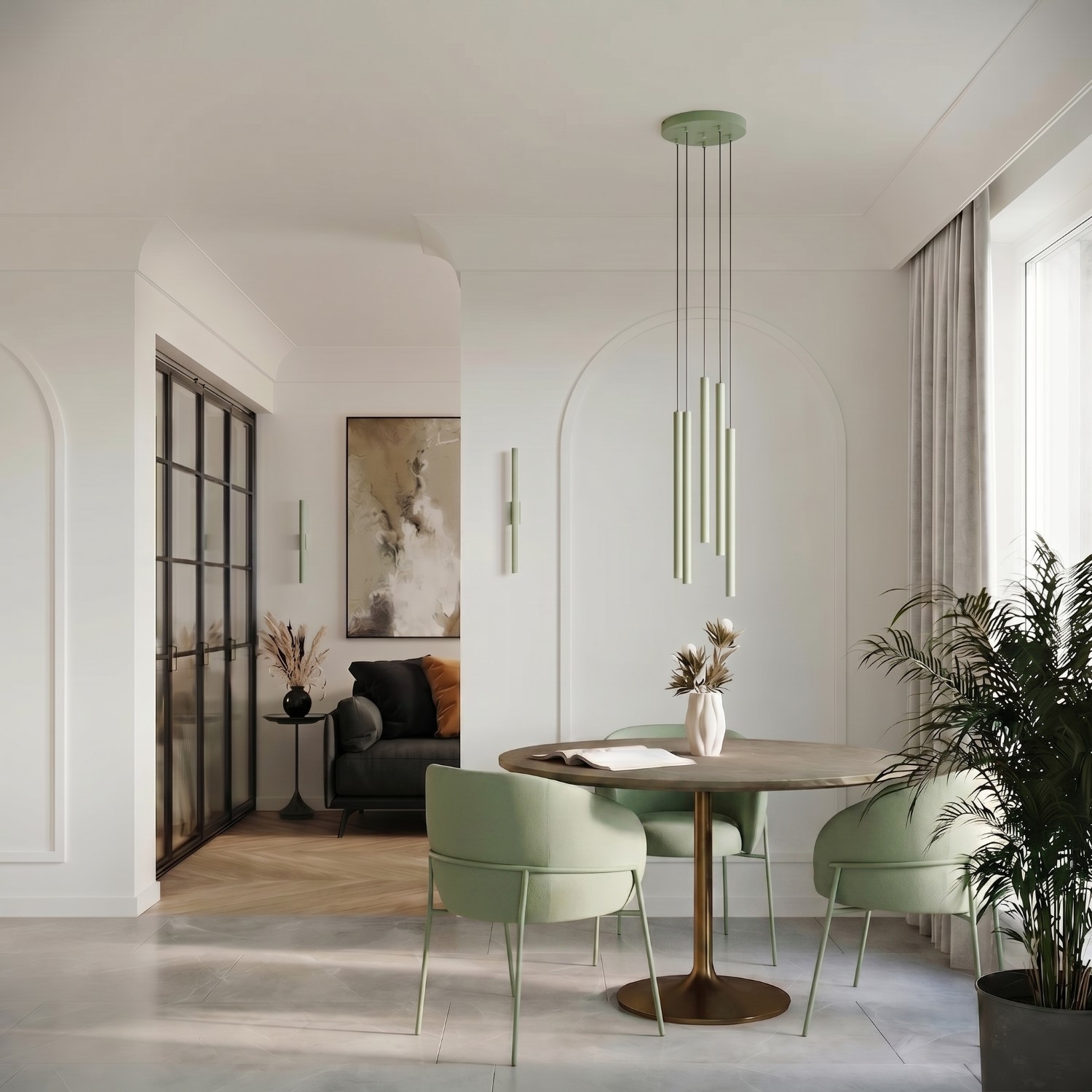 Wall Lamp Pastelo 2 Sage - Thumbnail 7