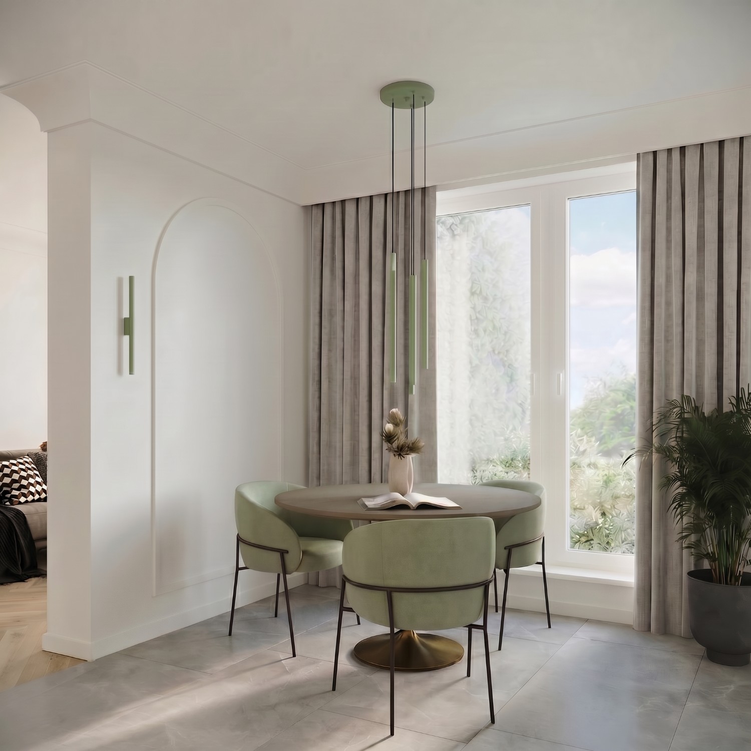 Wall Lamp Pastelo 2 Sage - Thumbnail 8