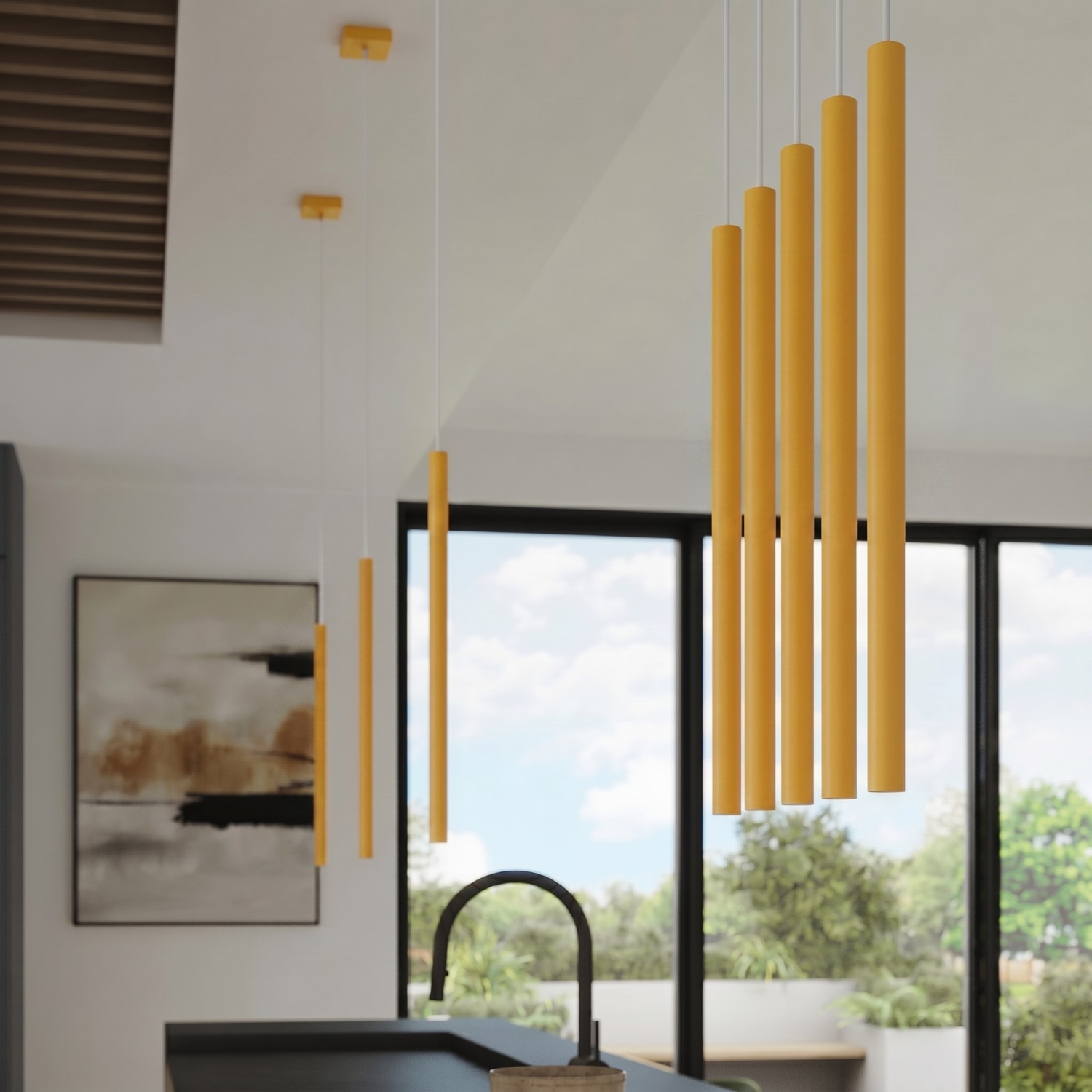 Pendant Lamp Pastelo 1 Yellow - Thumbnail 9