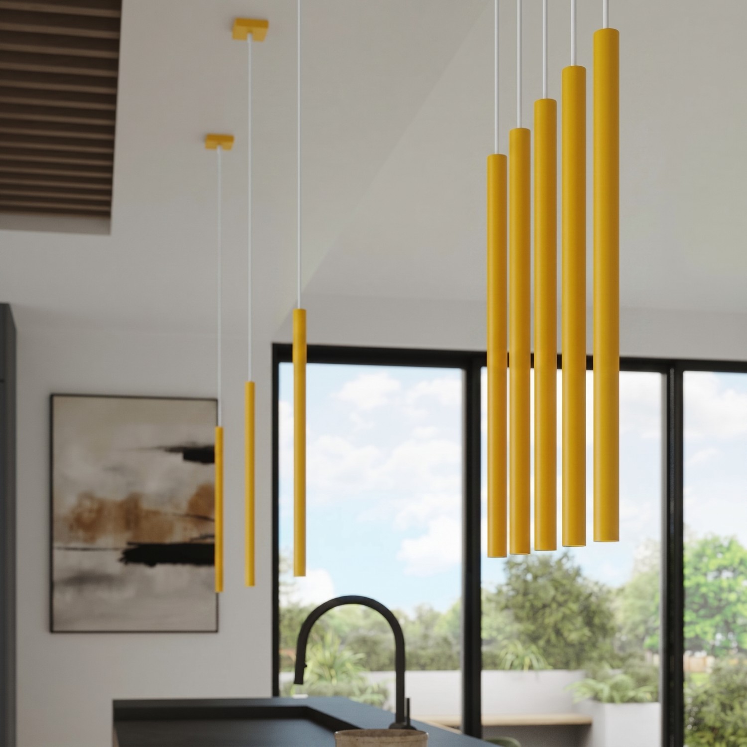 Pendant Lamp Pastelo 2 Yellow - Thumbnail 9
