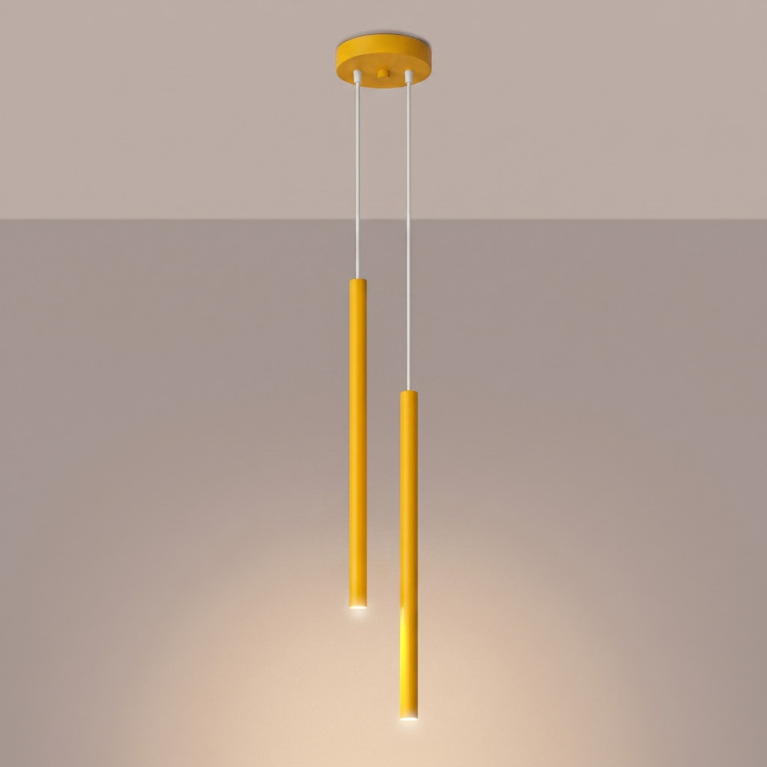Pendant Lamp Pastelo 2 Yellow - Thumbnail 3