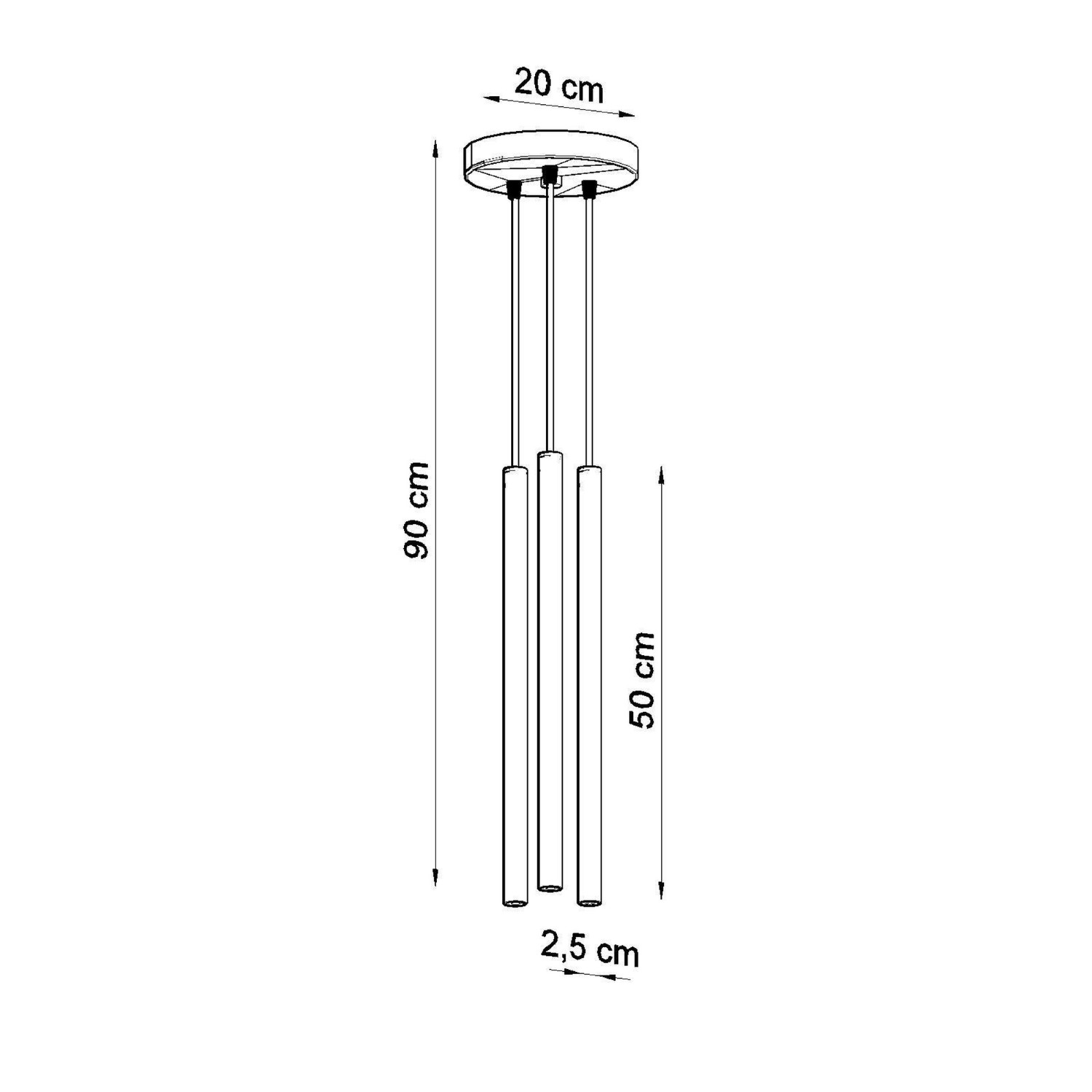Pendant Lamp Pastelo 3P Yellow - Thumbnail 5