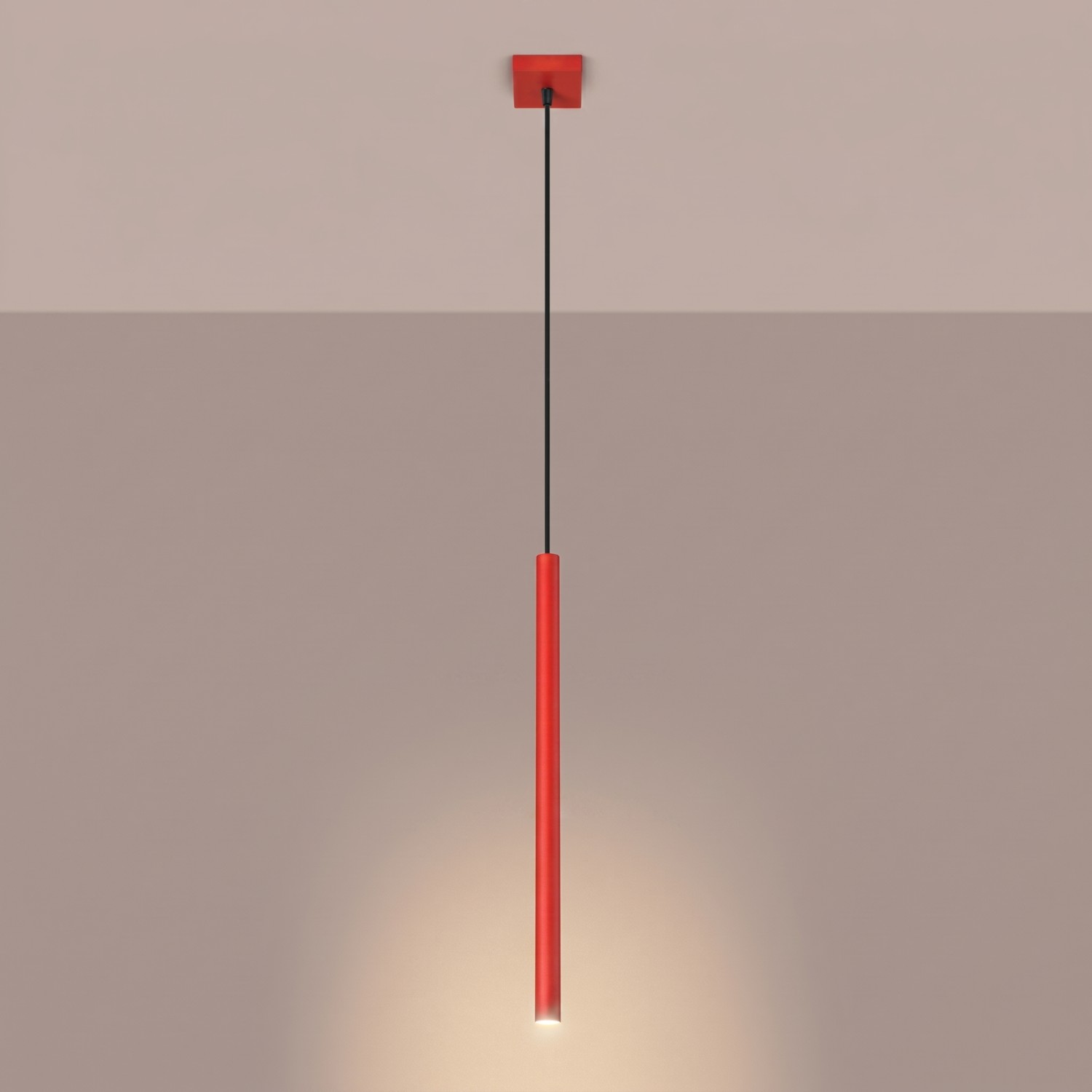 Pendant Lamp Pastelo 1 Red - Thumbnail 3