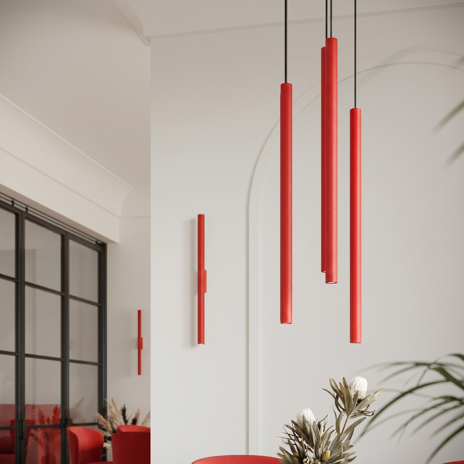 Wall Lamp Pastelo 2 Red - Thumbnail 9