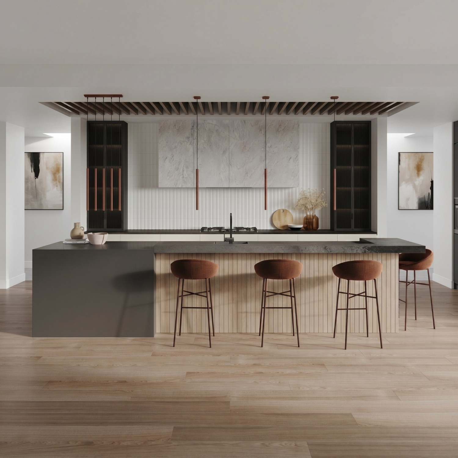 Pendant Lamp Pastelo 2 Brown - Thumbnail 7