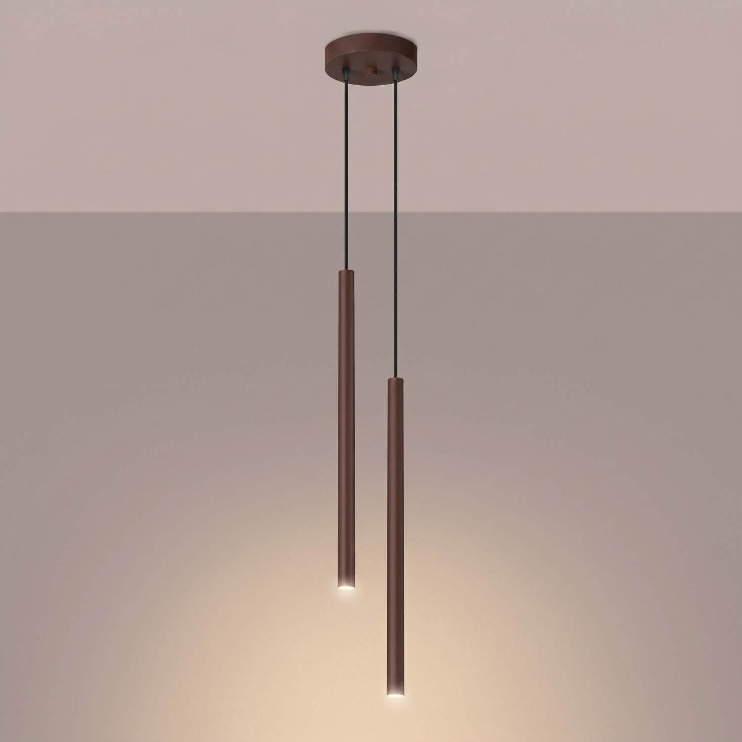 Pendant Lamp Pastelo 2 Brown - Thumbnail 3