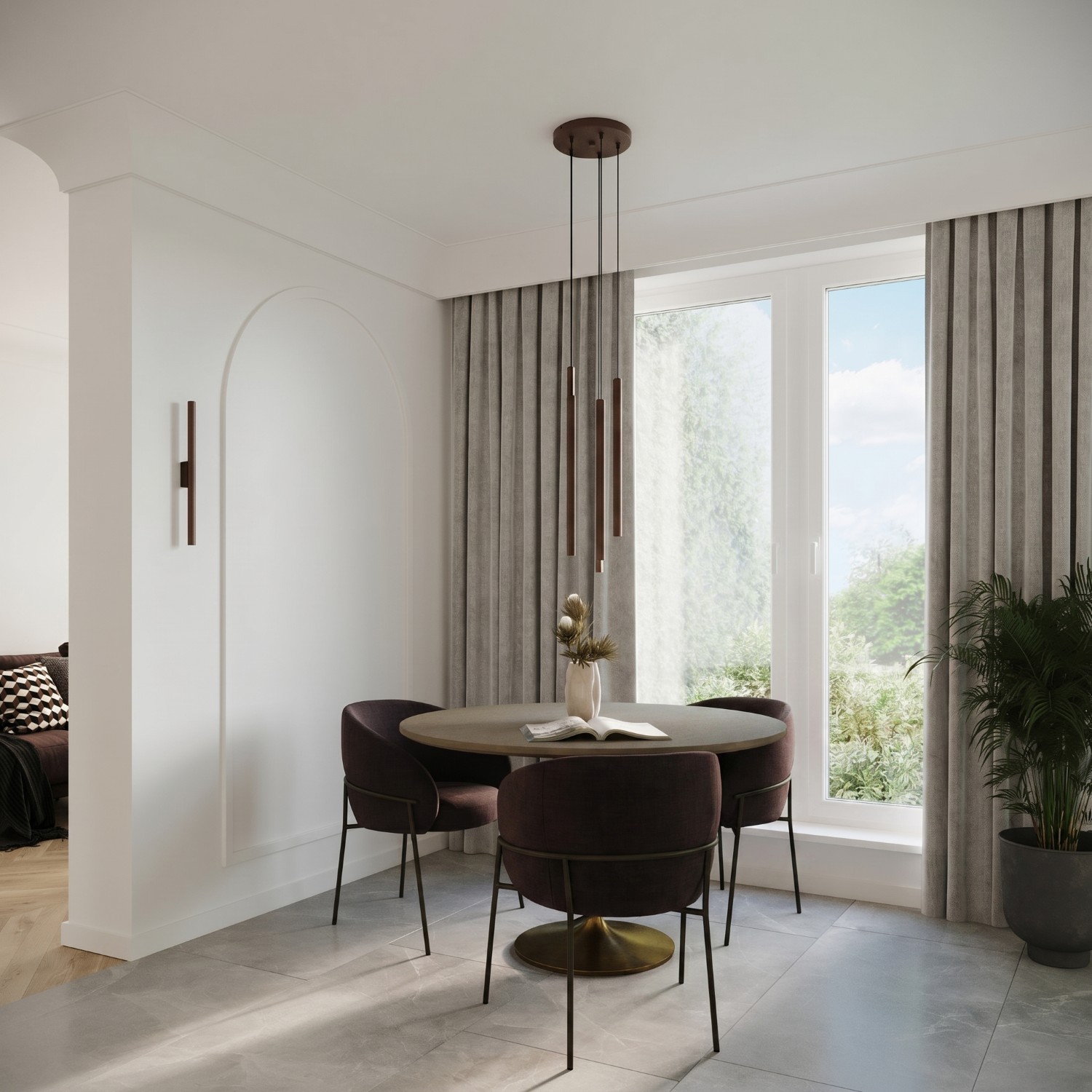 Pendant Lamp Pastelo 3P Brown - Thumbnail 8