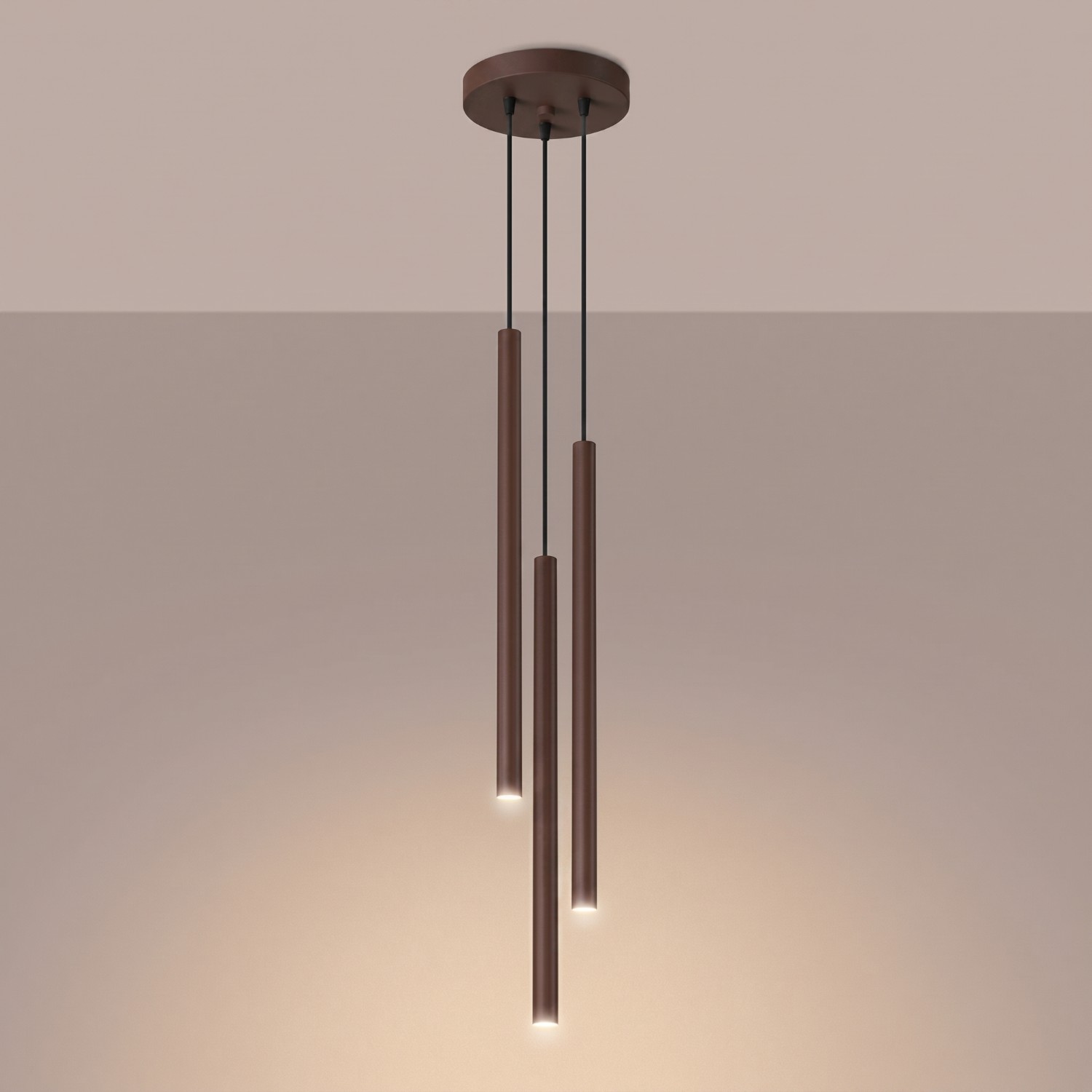 Pendant Lamp Pastelo 3P Brown - Thumbnail 3