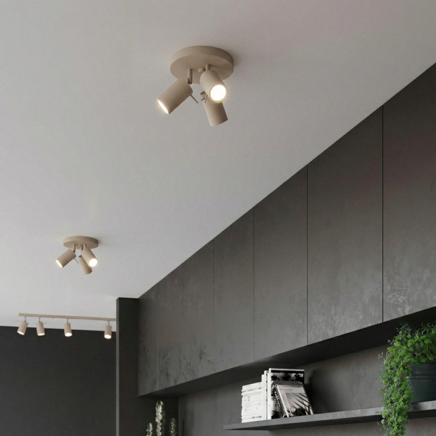 Ceiling Lamp Ring 3P Taupe - Thumbnail 7