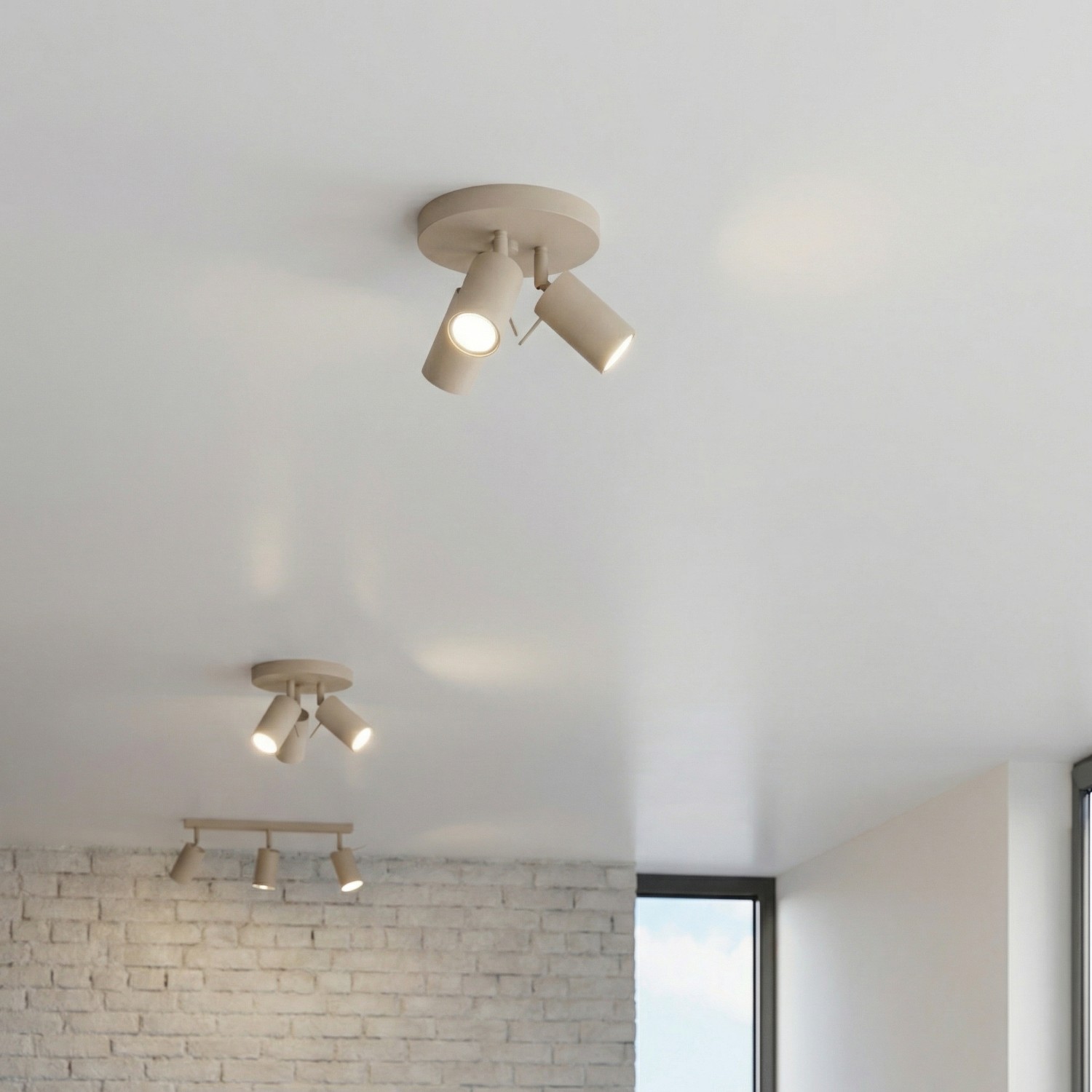 Ceiling Lamp Ring 3P Taupe - Thumbnail 8