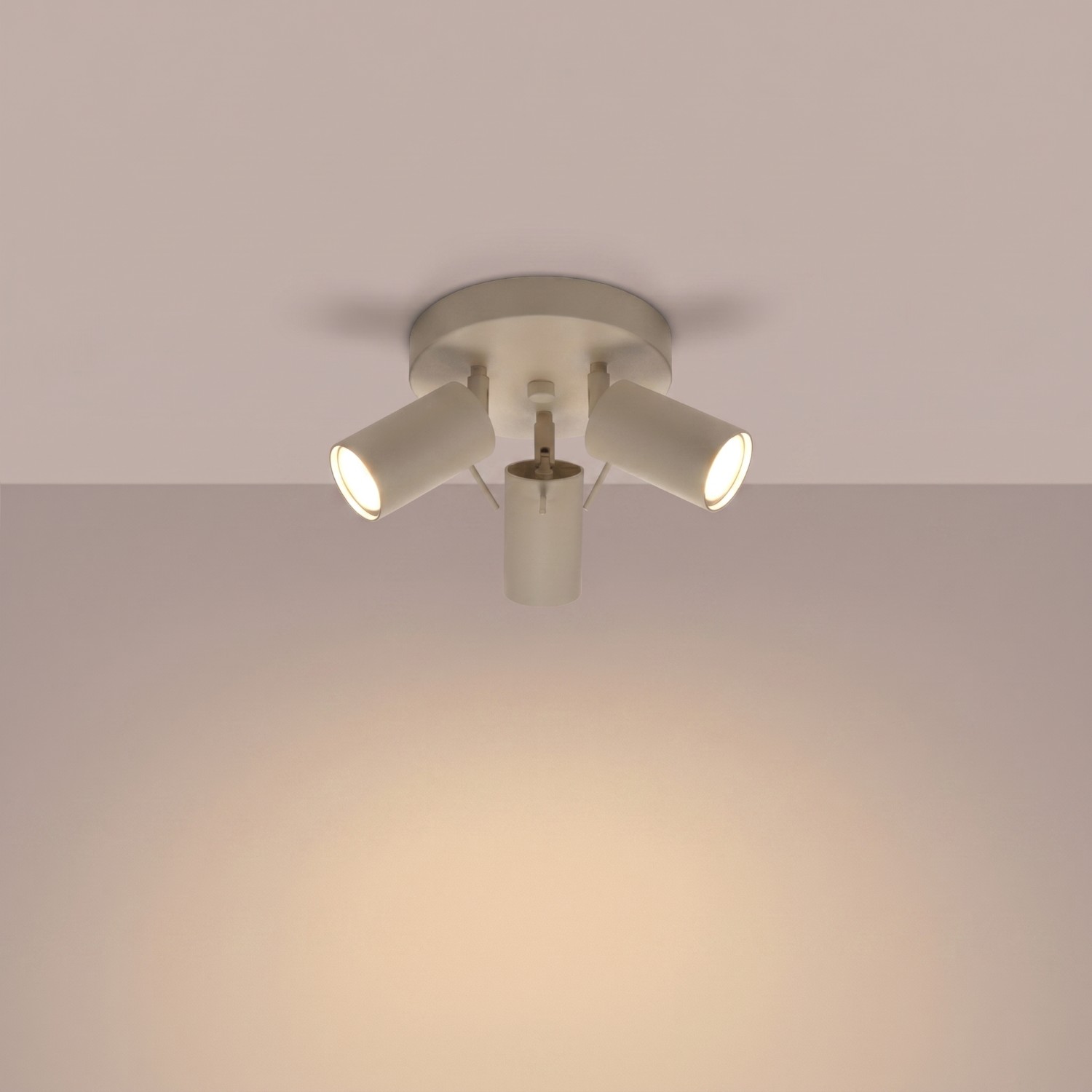 Ceiling Lamp Ring 3P Taupe - Thumbnail 3