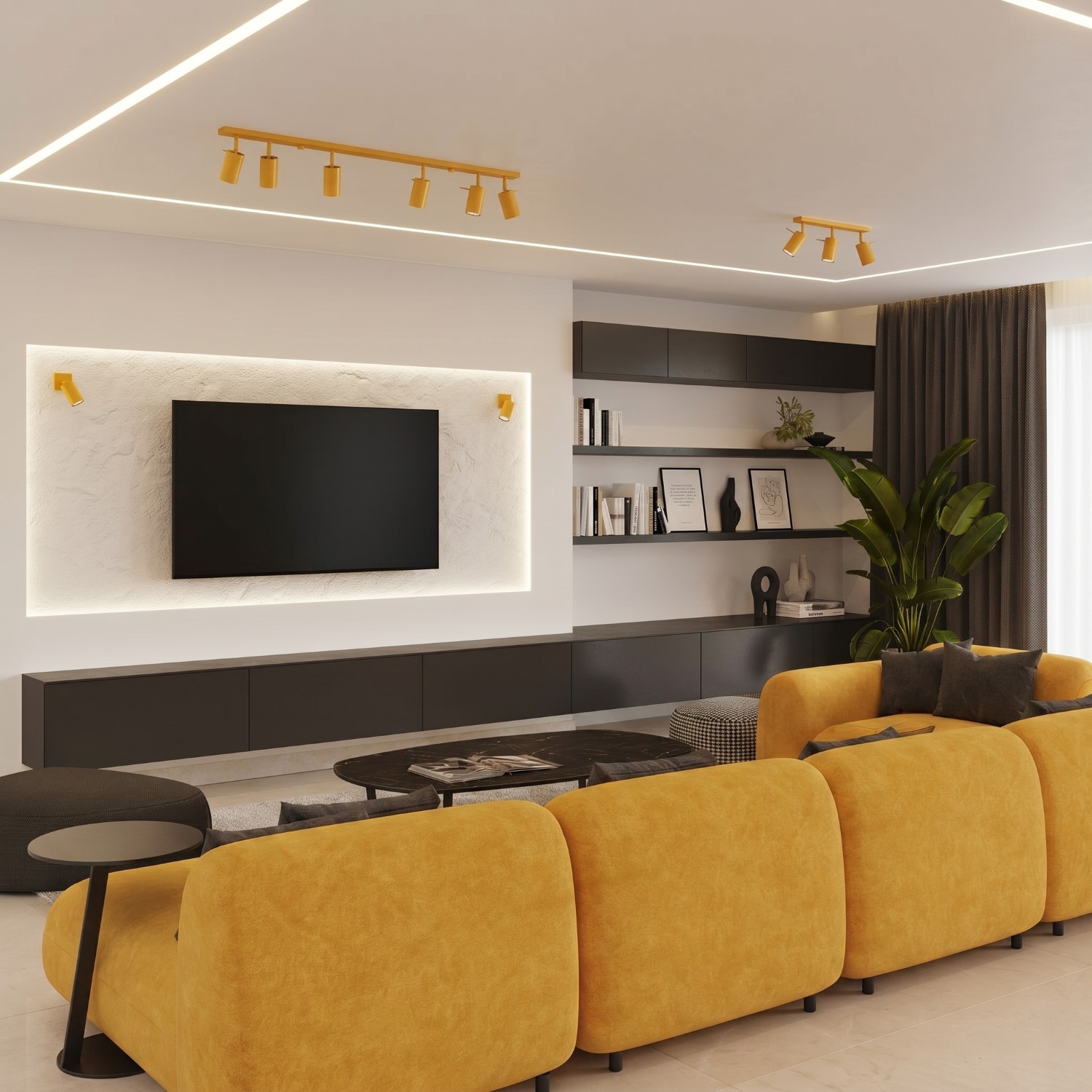 Ceiling Lamp Ring 3P Yellow - Thumbnail 11