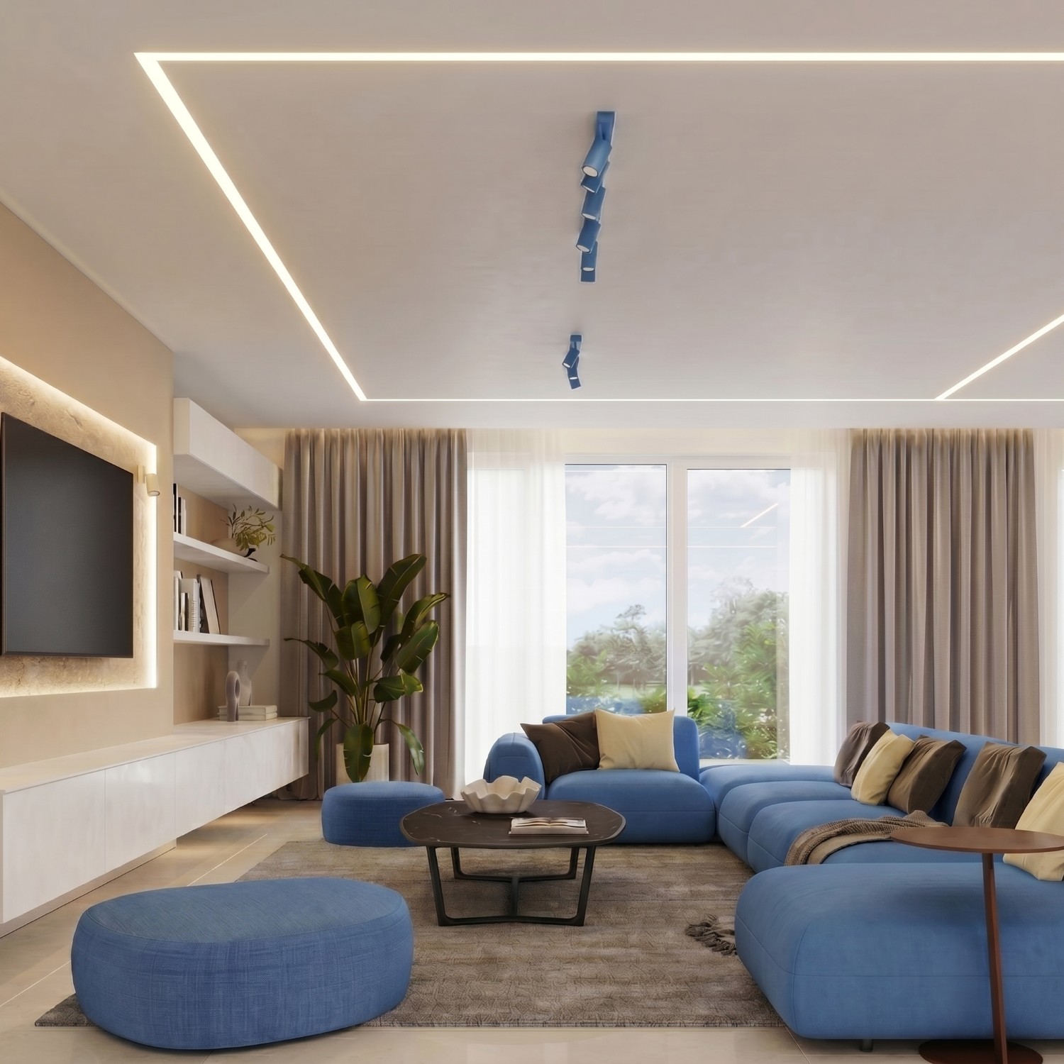 Ceiling Lamp Ring 3L Azure - Thumbnail 11