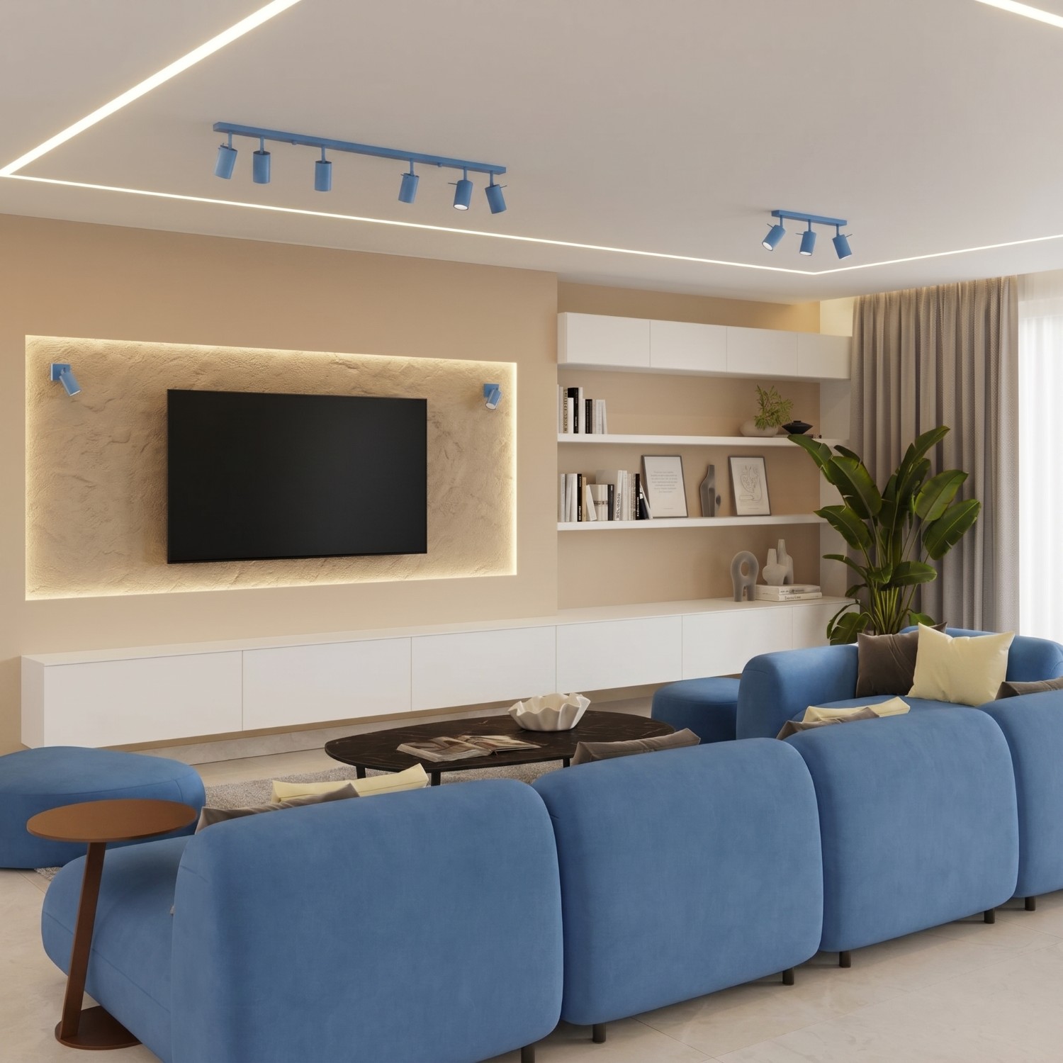 Ceiling Lamp Ring 3L Azure - Thumbnail 12