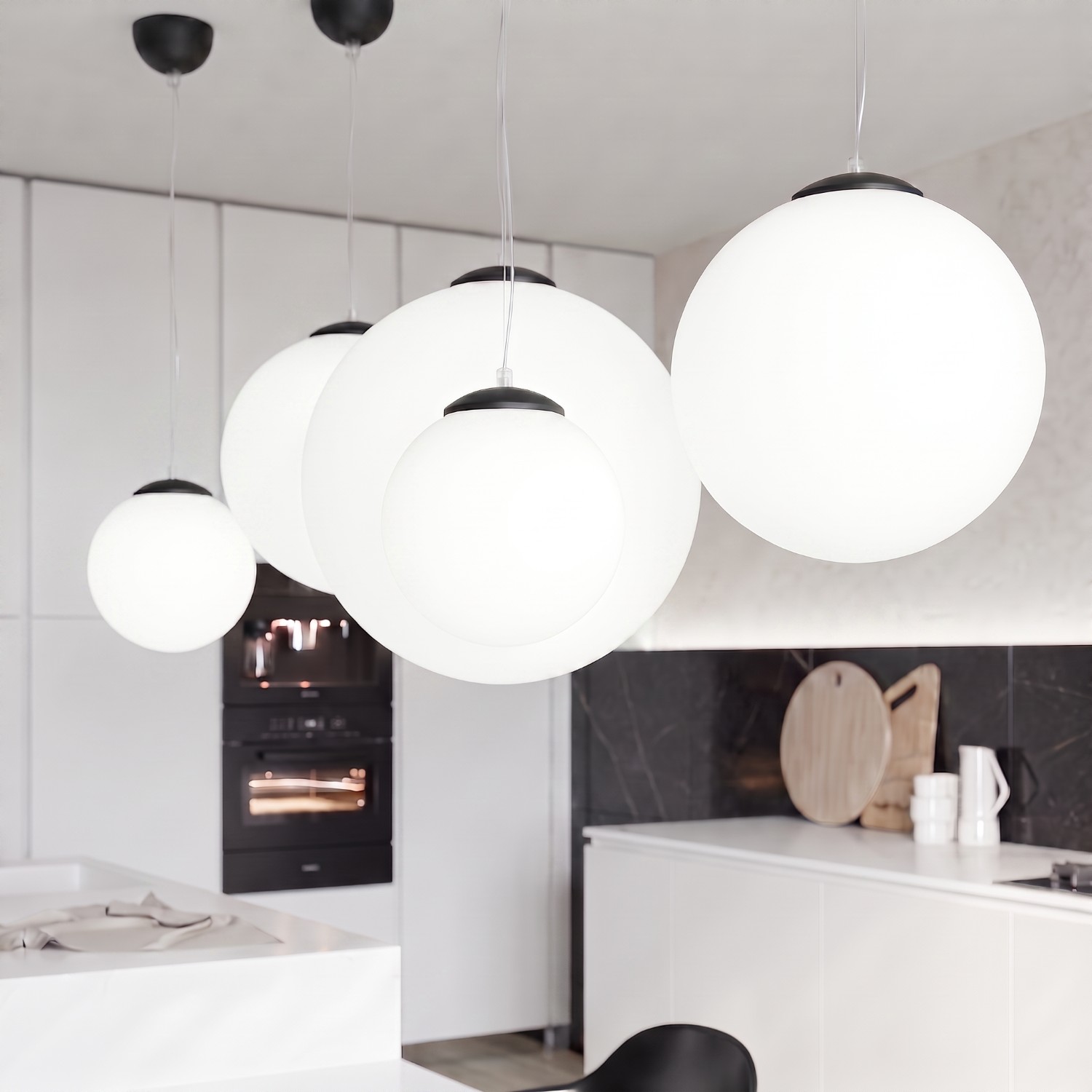 Pendant Lamp Ugo 20 Black - Thumbnail 14