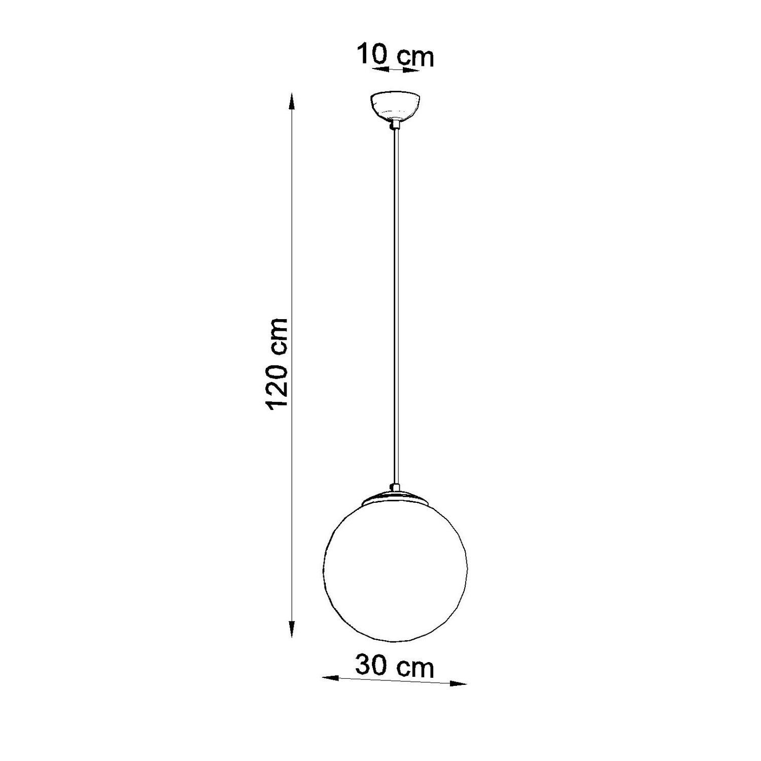 Pendant Lamp Ugo 30 Black - Thumbnail 10
