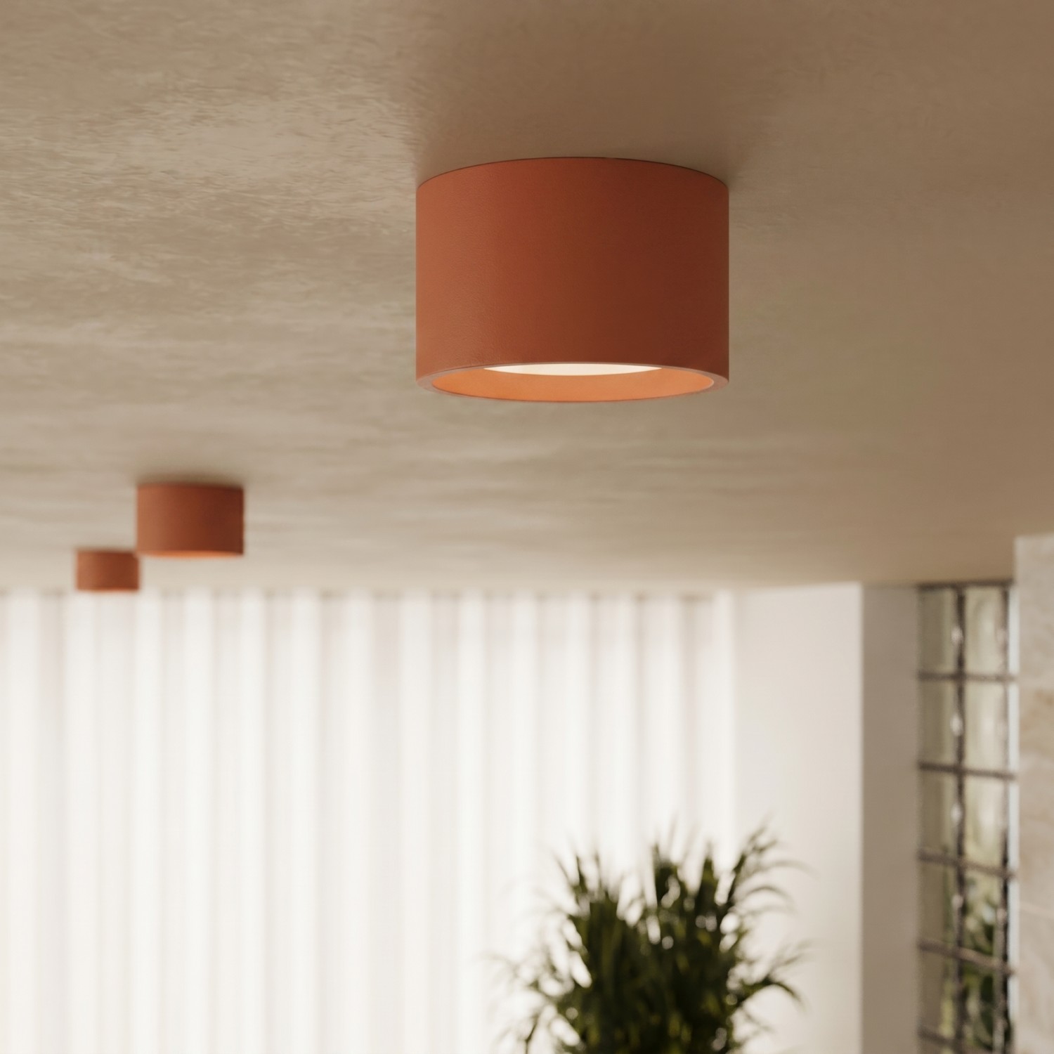 Ceiling Lamp Modo 2 Red Ochre Gx53 - Thumbnail 12