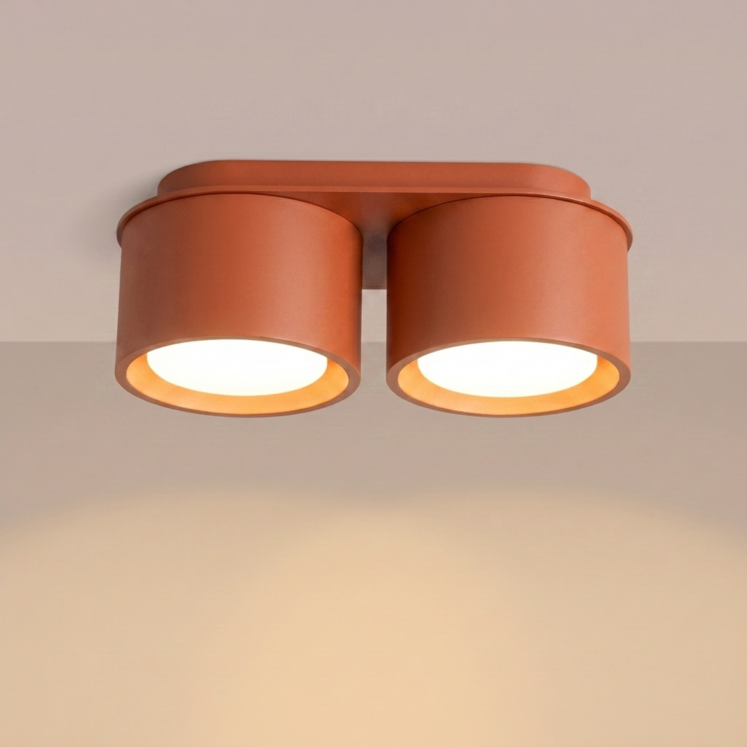 Ceiling Lamp Modo 2 Red Ochre Gx53 - Thumbnail 3