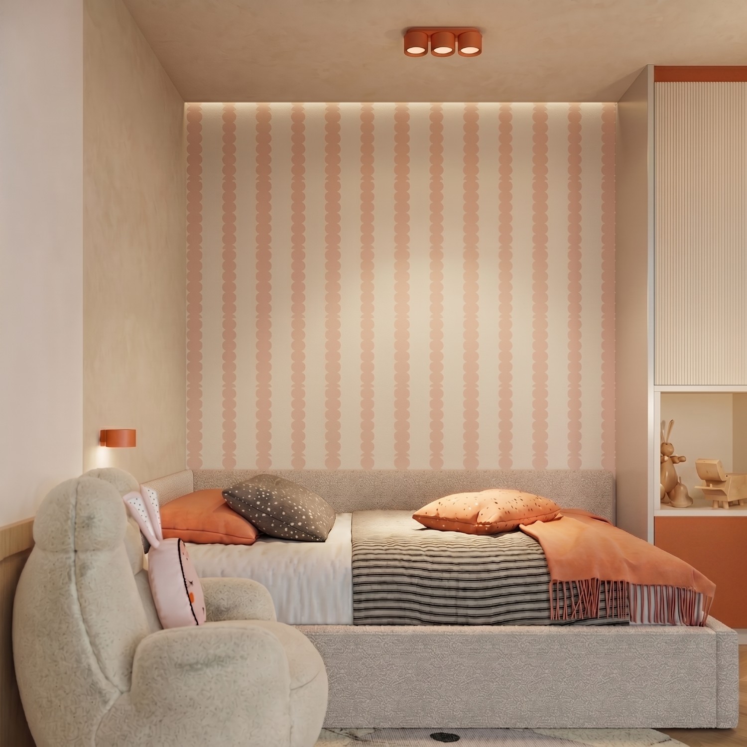 Ceiling Lamp Modo 3 Red Ochre Gx53 - Thumbnail 10