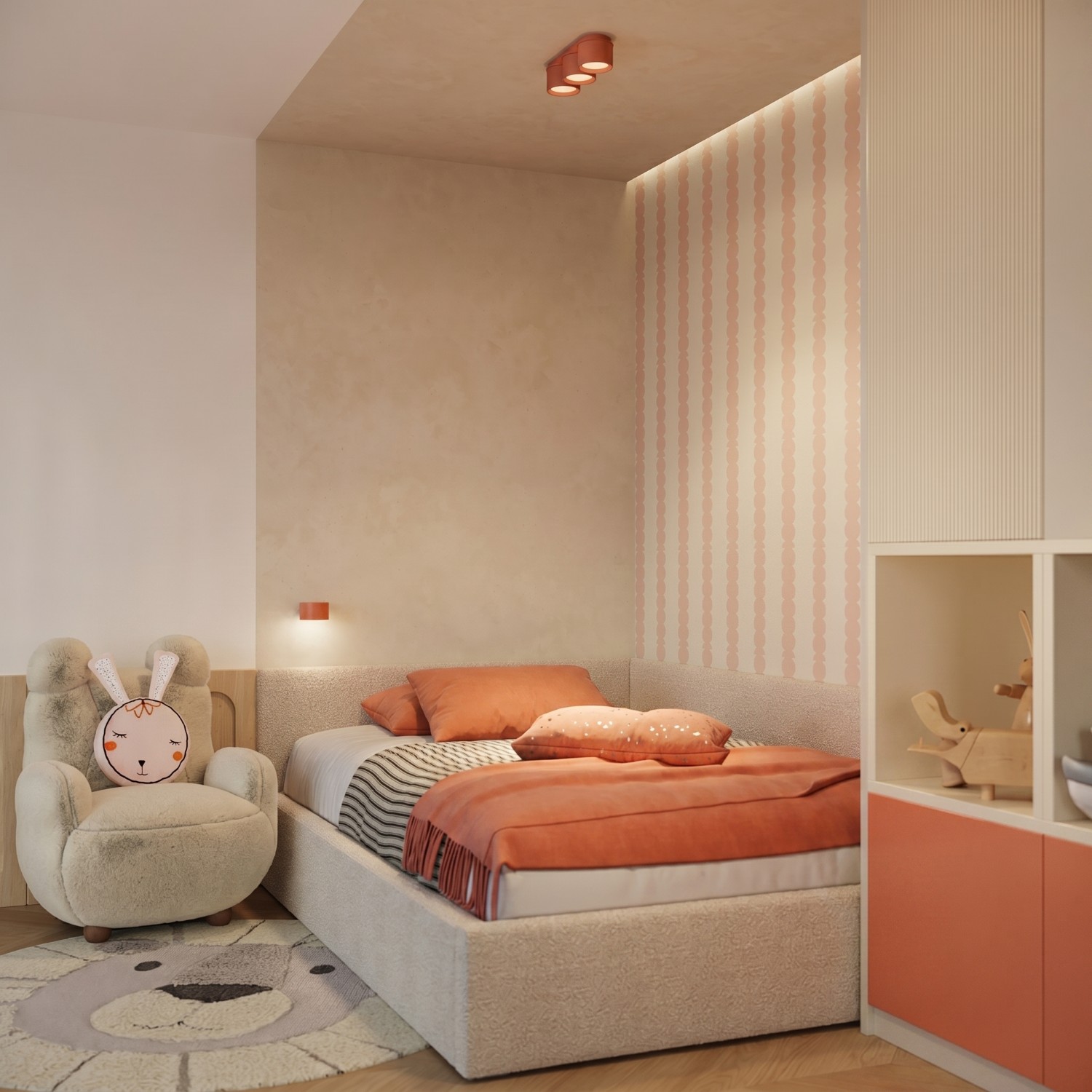 Ceiling Lamp Modo 3 Red Ochre Gx53 - Thumbnail 11